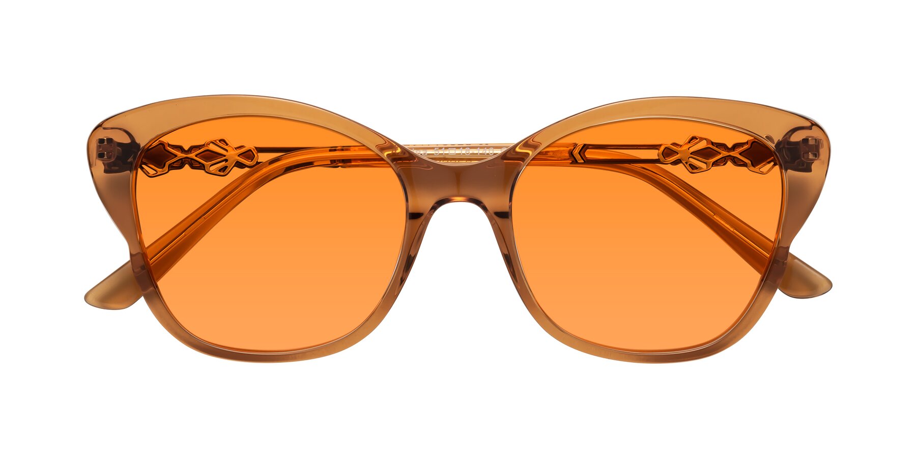 Folded Front of Azalea in Maple Syrup with Orange Tinted Lenses