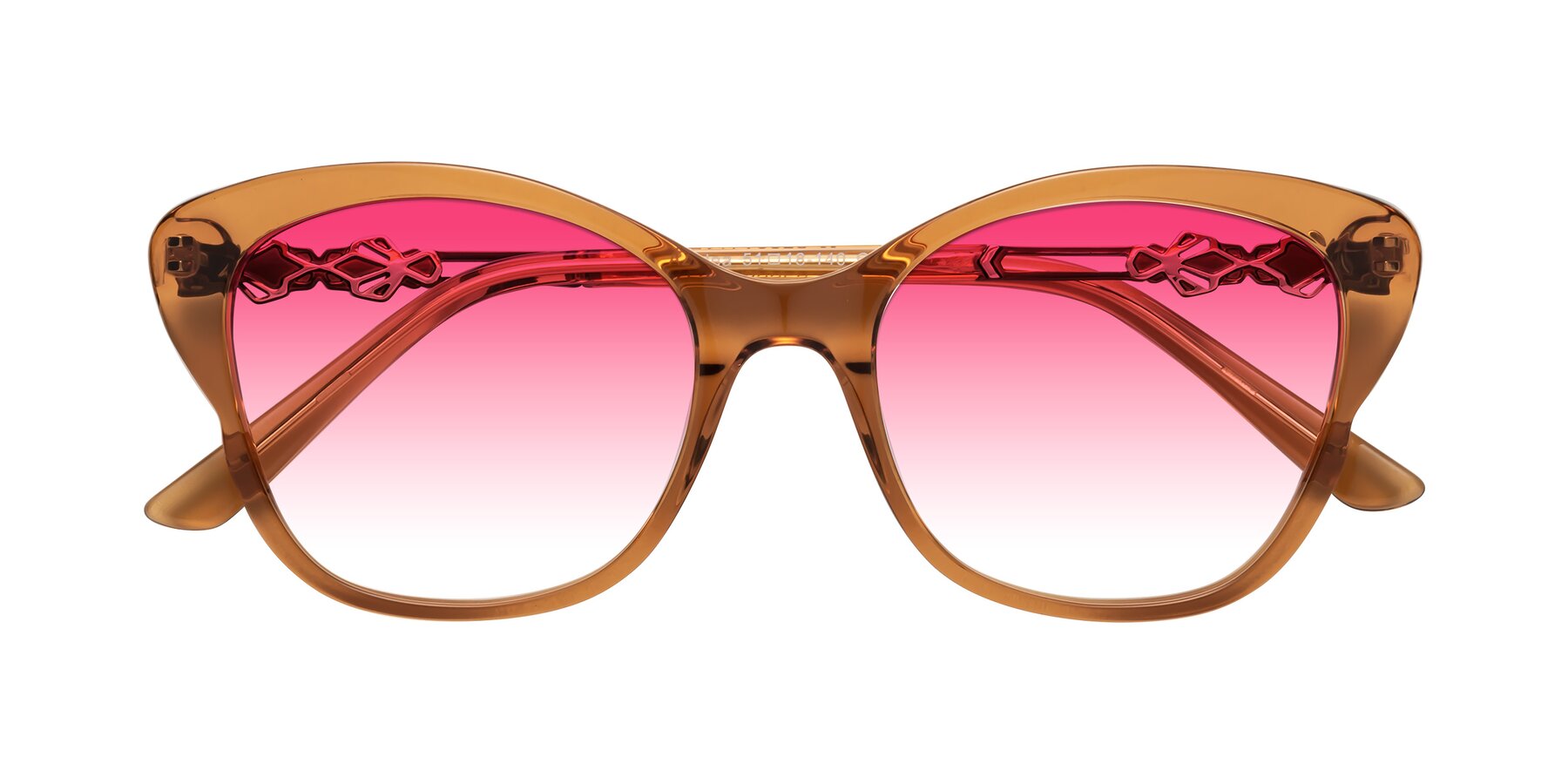 Folded Front of Azalea in Maple Syrup with Pink Gradient Lenses