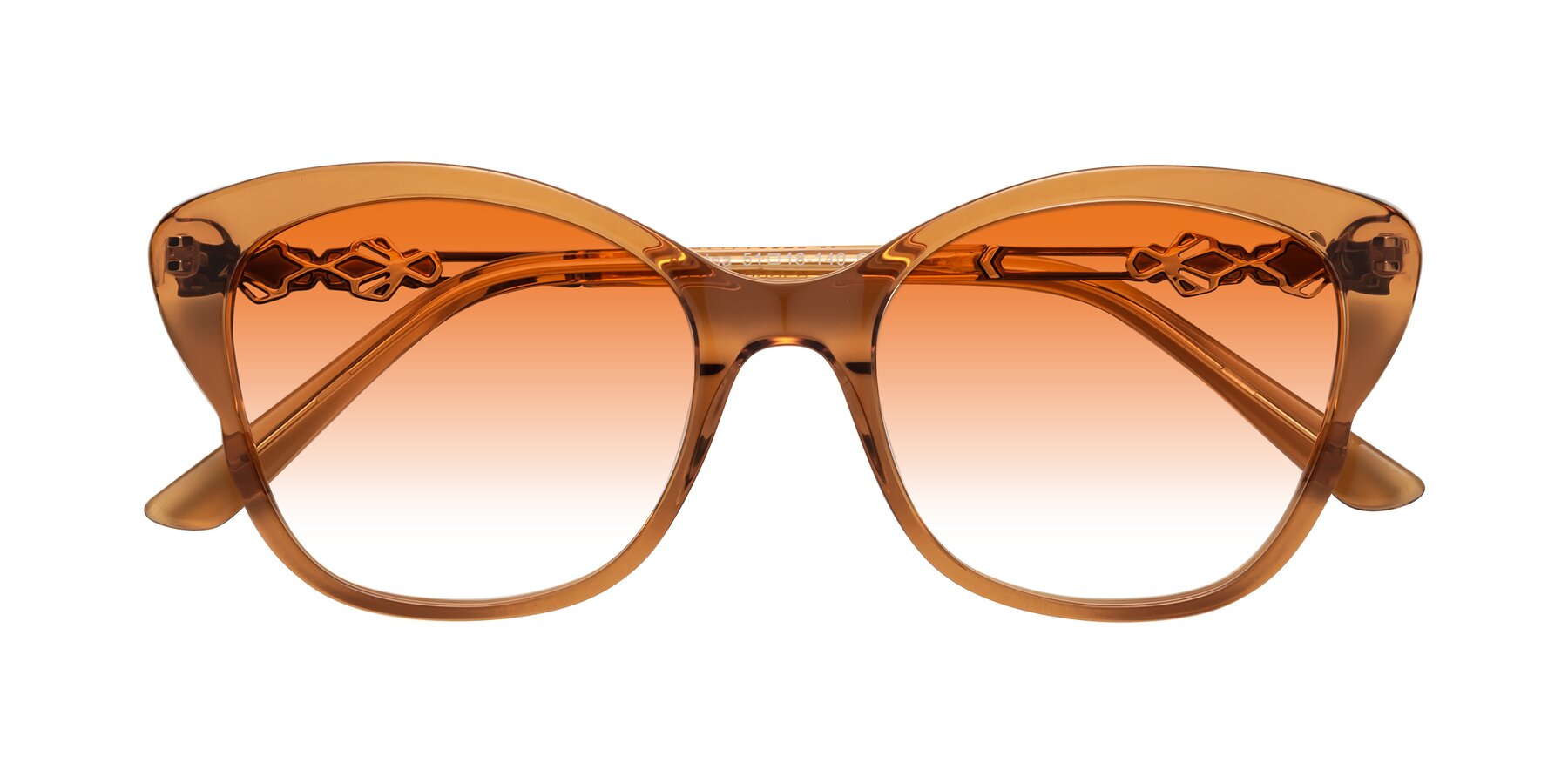 Folded Front of Azalea in Maple Syrup with Orange Gradient Lenses