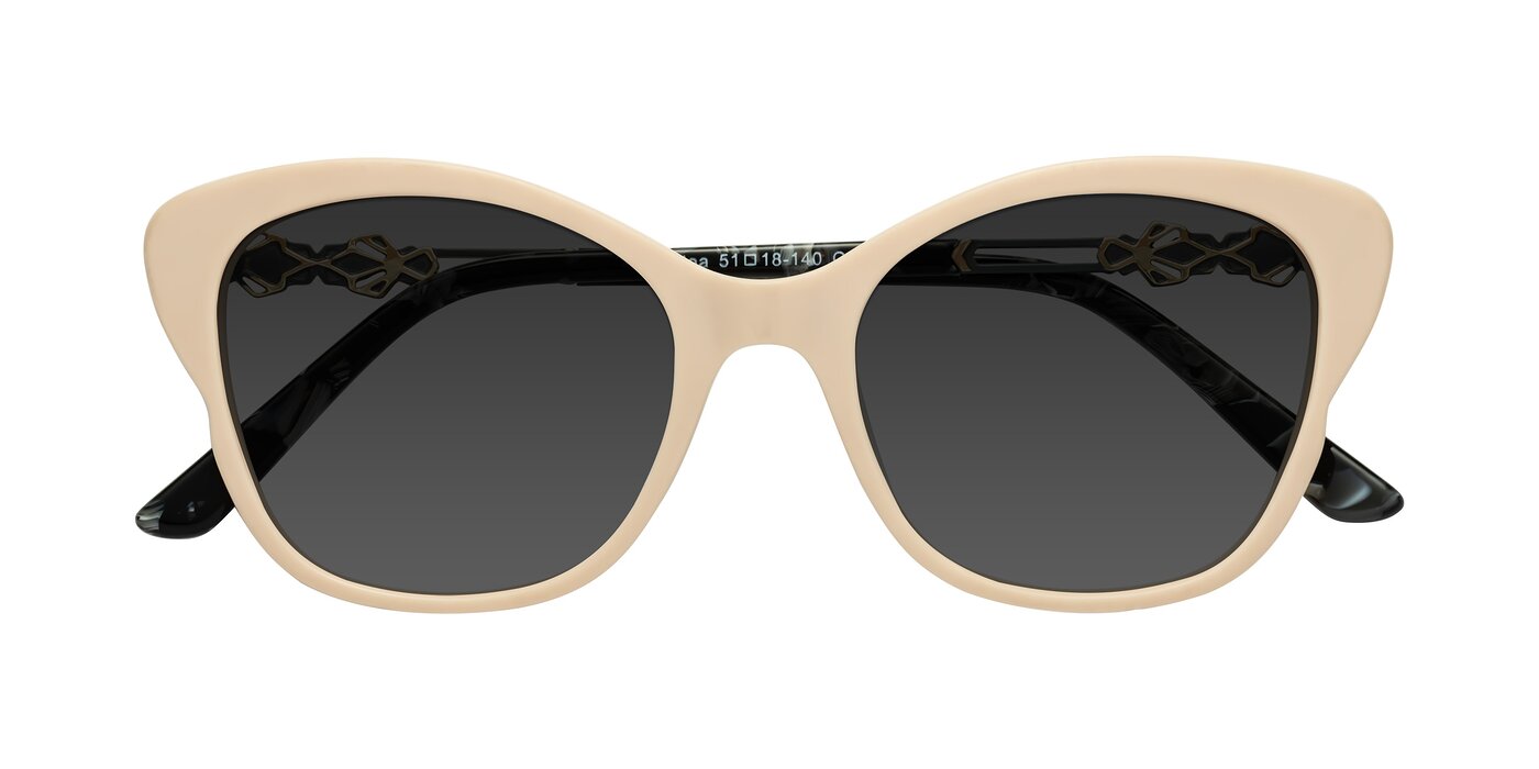 Azalea - Ivory pink Tinted Sunglasses