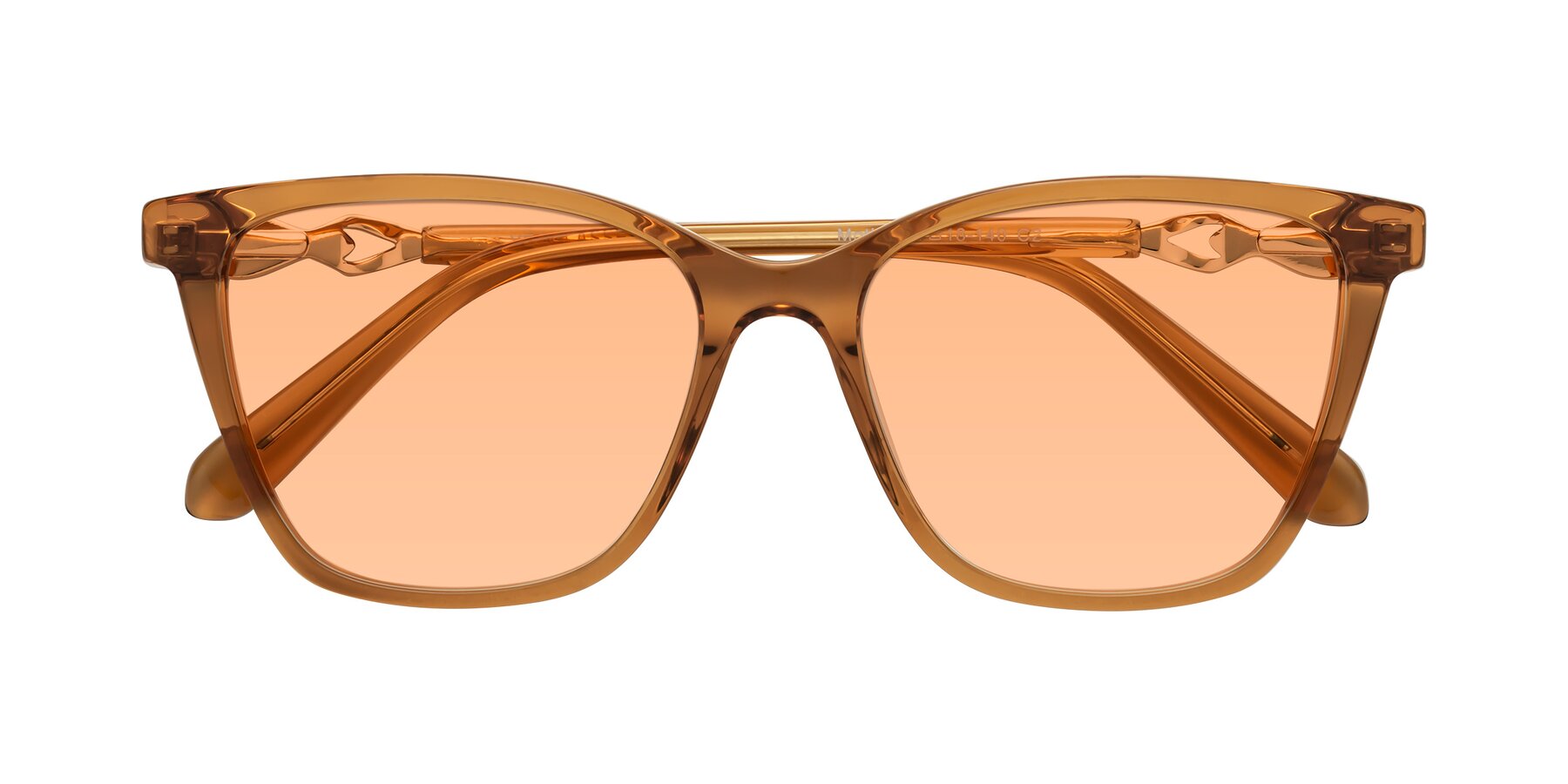 Folded Front of Mothe in Maple Syrup with Light Orange Tinted Lenses