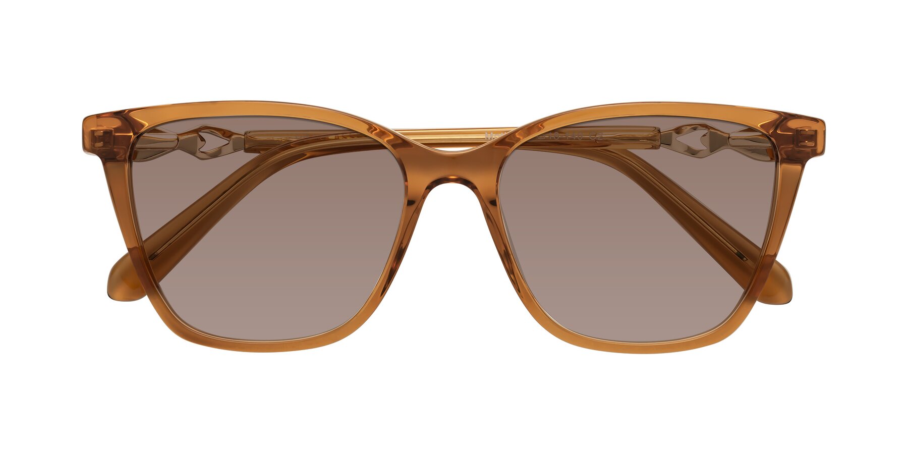 Folded Front of Mothe in Maple Syrup with Medium Brown Tinted Lenses