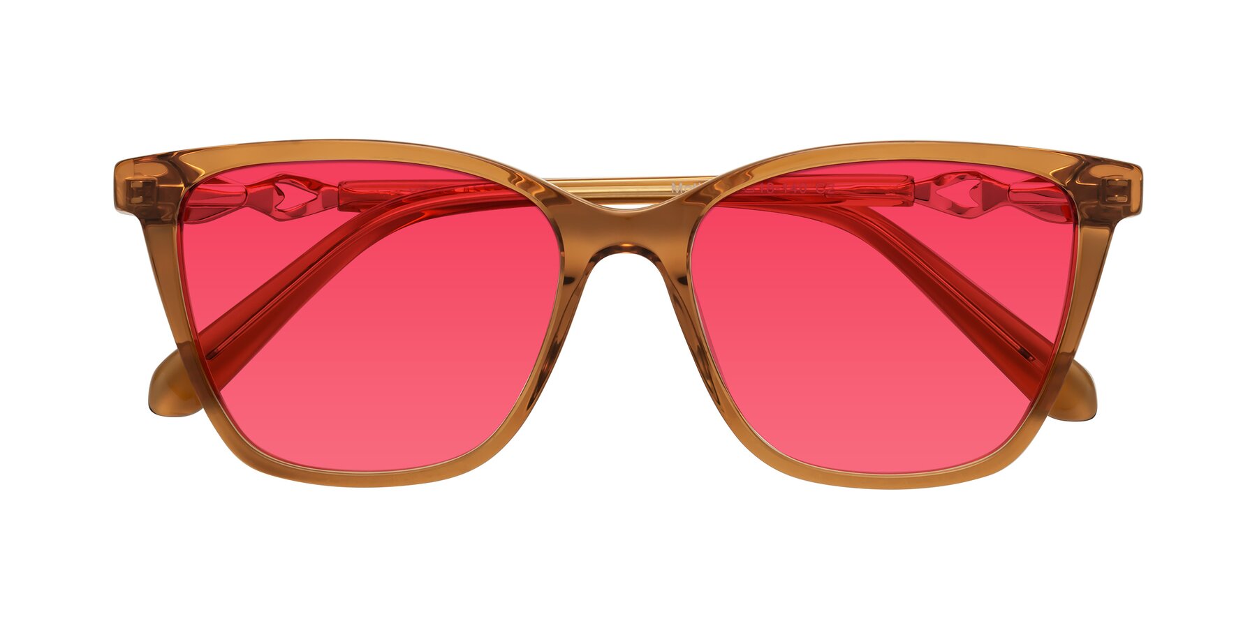 Folded Front of Mothe in Maple Syrup with Red Tinted Lenses