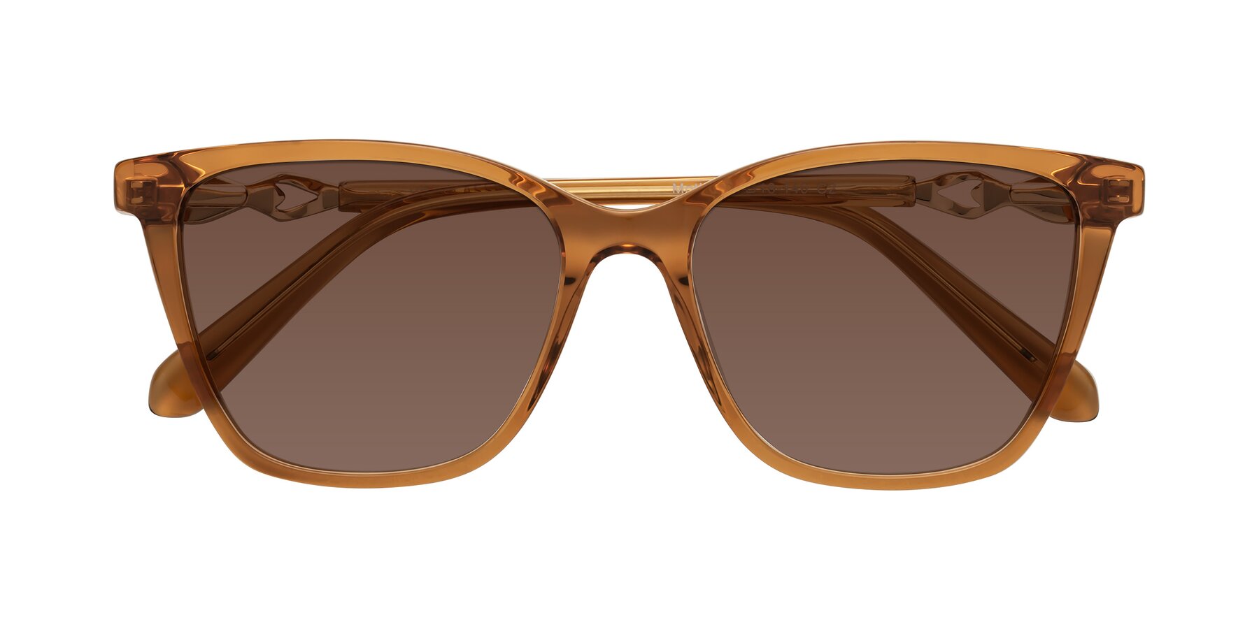 Folded Front of Mothe in Maple Syrup with Brown Tinted Lenses