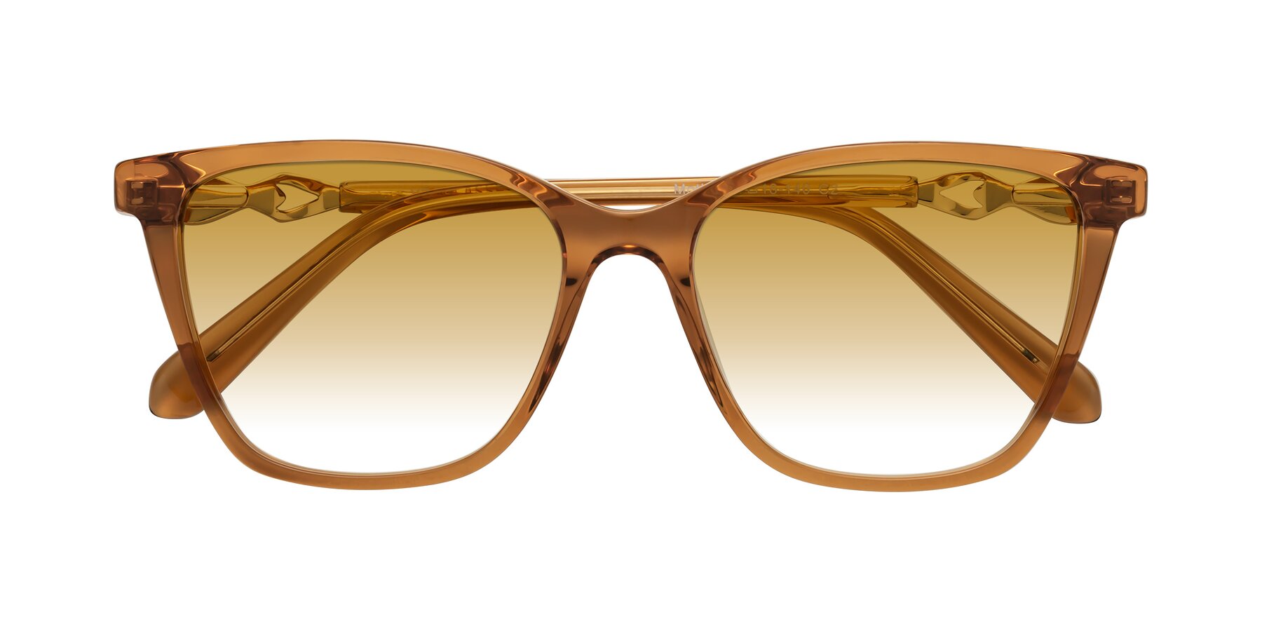 Folded Front of Mothe in Maple Syrup with Champagne Gradient Lenses