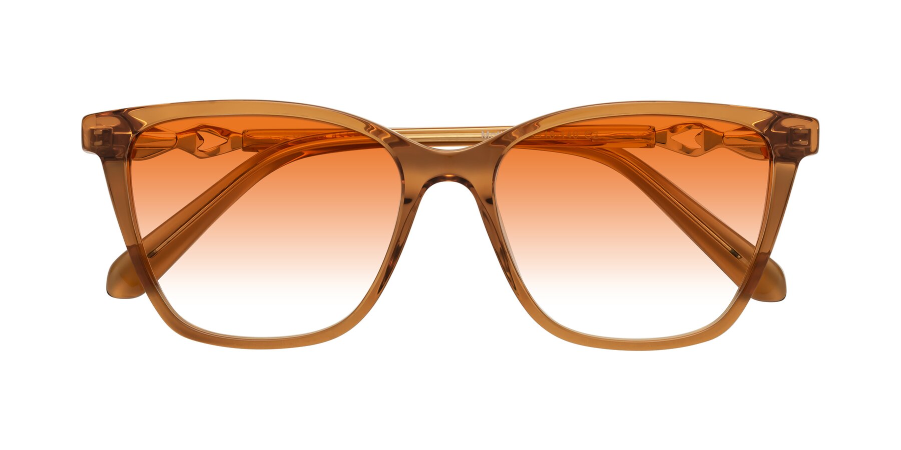 Folded Front of Mothe in Maple Syrup with Orange Gradient Lenses