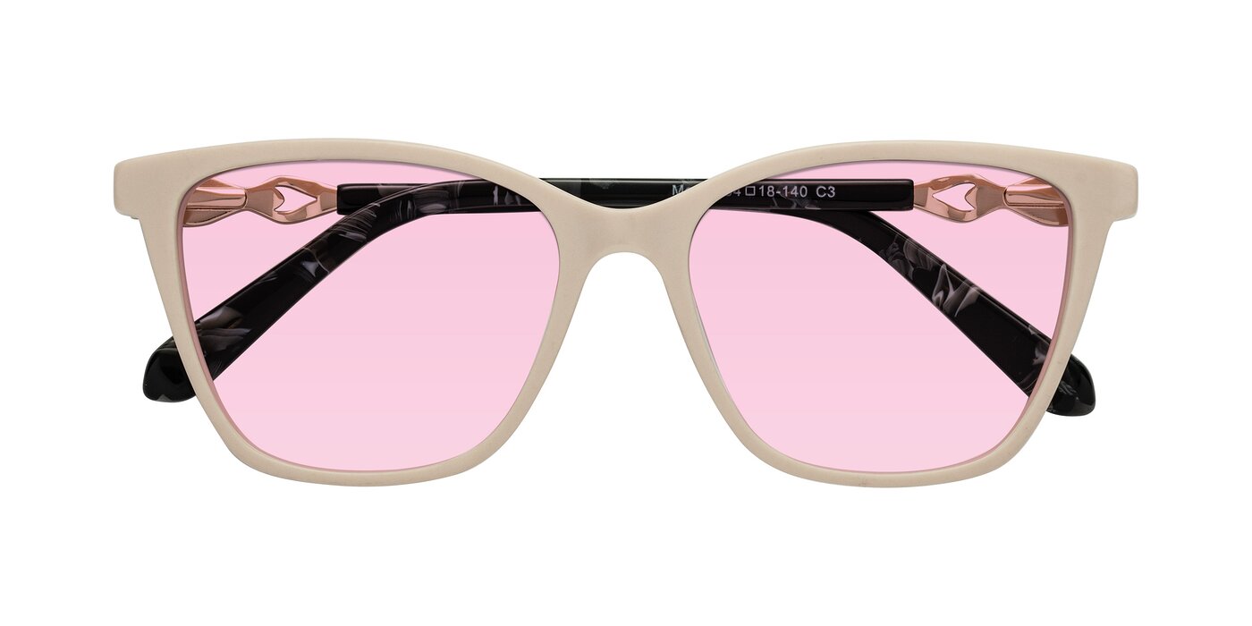 Mothe - Ivory pink Tinted Sunglasses