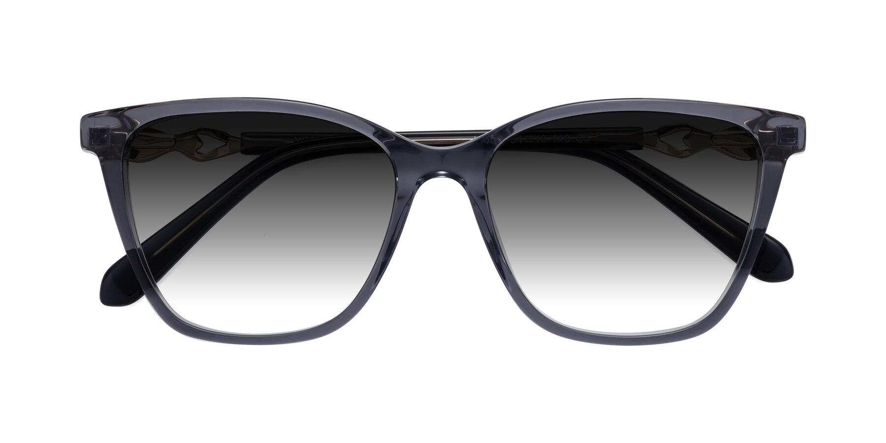 Folded Front of Mothe in Blue Gray with Gray Gradient Lenses