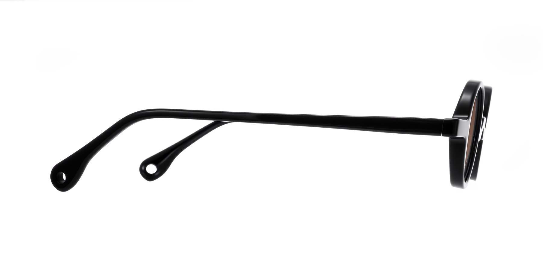 Side of Hominid in Black with Brown Tinted Lenses