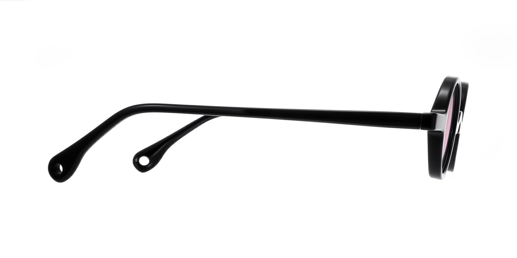 Side of Hominid in Black with Light Wine Tinted Lenses