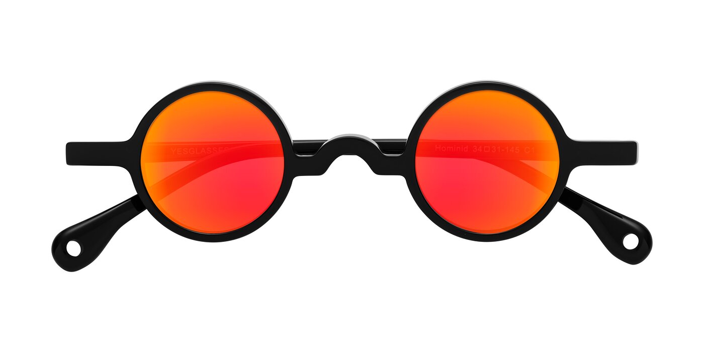 Hominid - Black Flash Mirrored Sunglasses