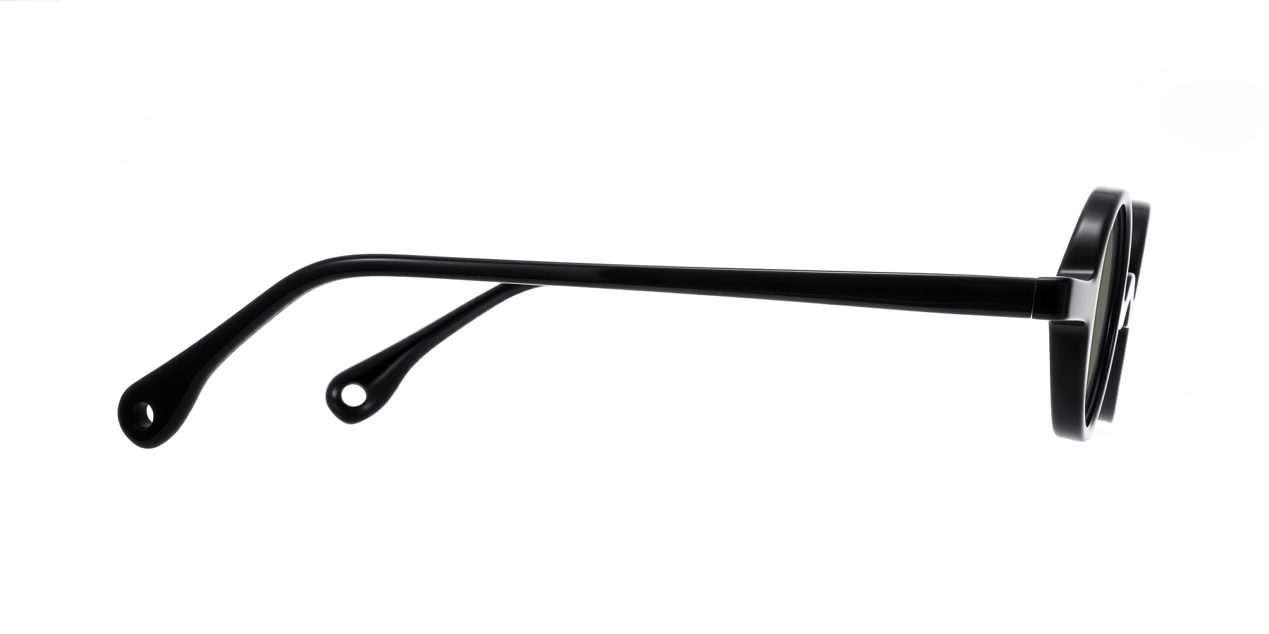 Side of Hominid in Black with Gray Polarized Lenses