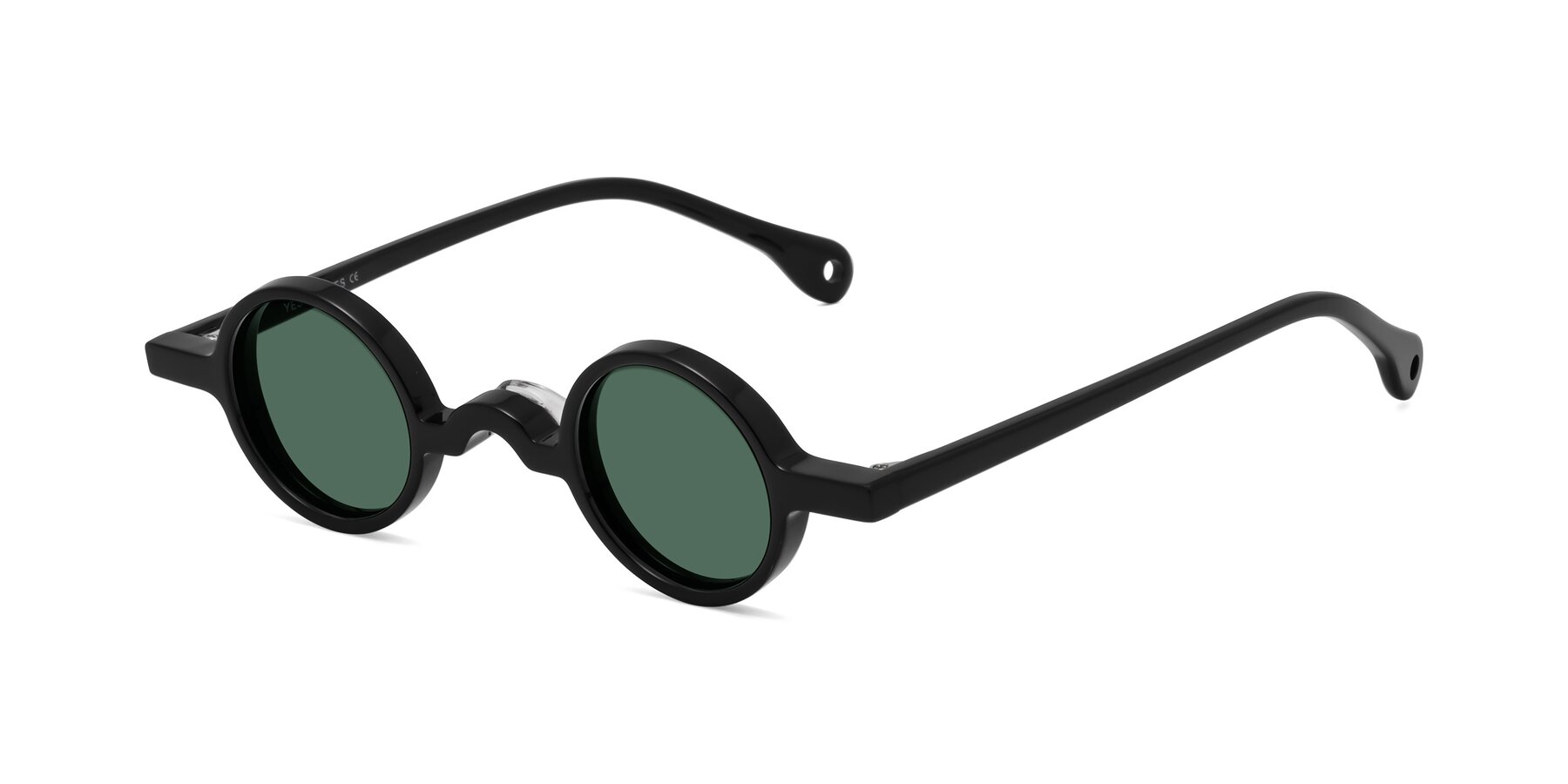 Angle of Hominid in Black with Green Polarized Lenses