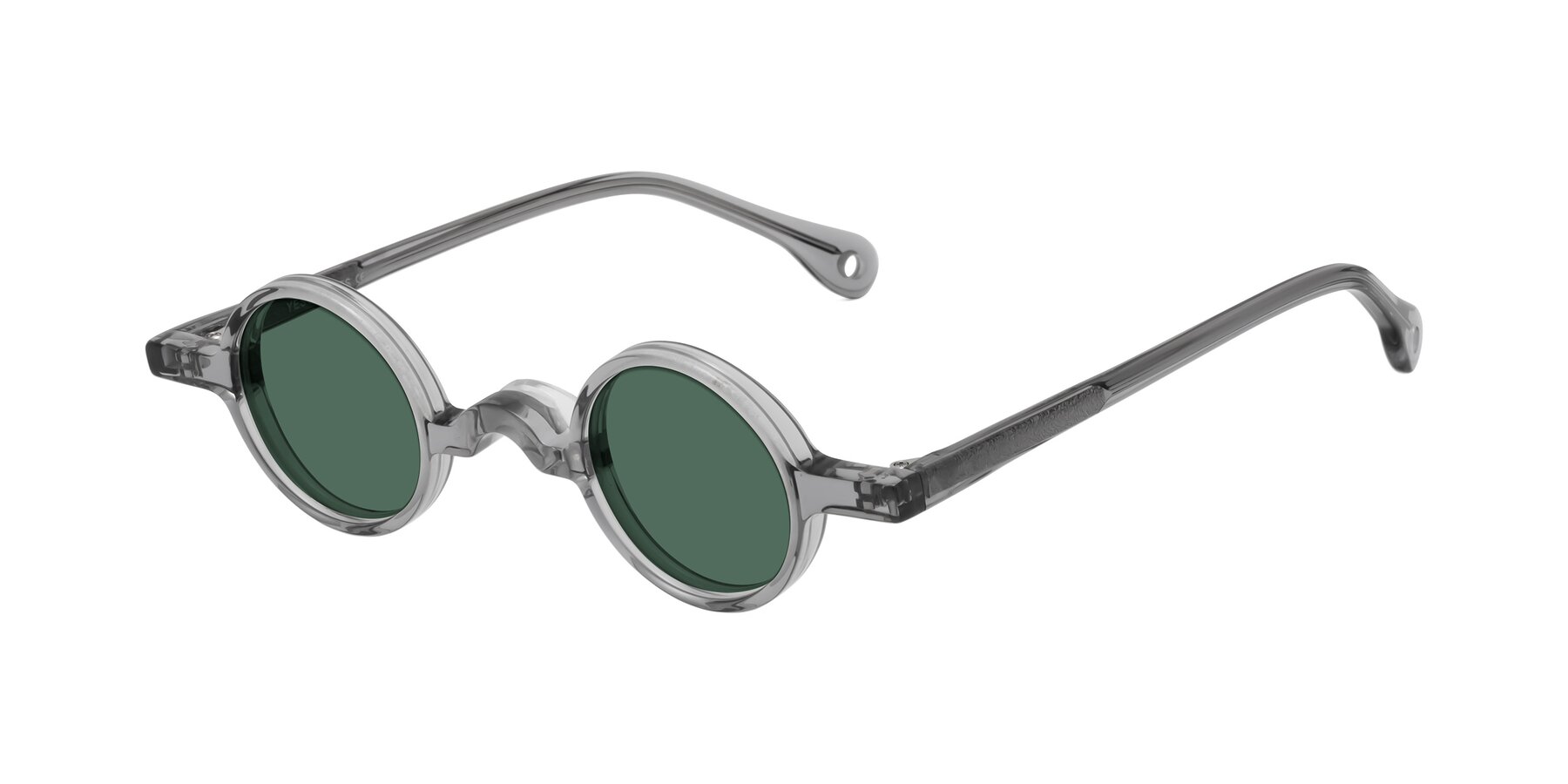 Angle of Hominid in Gray with Green Polarized Lenses