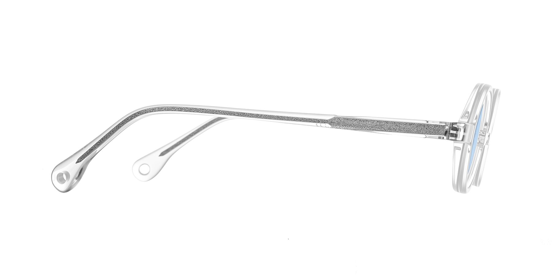 Side of Hominid in Clear with Light Blue Tinted Lenses