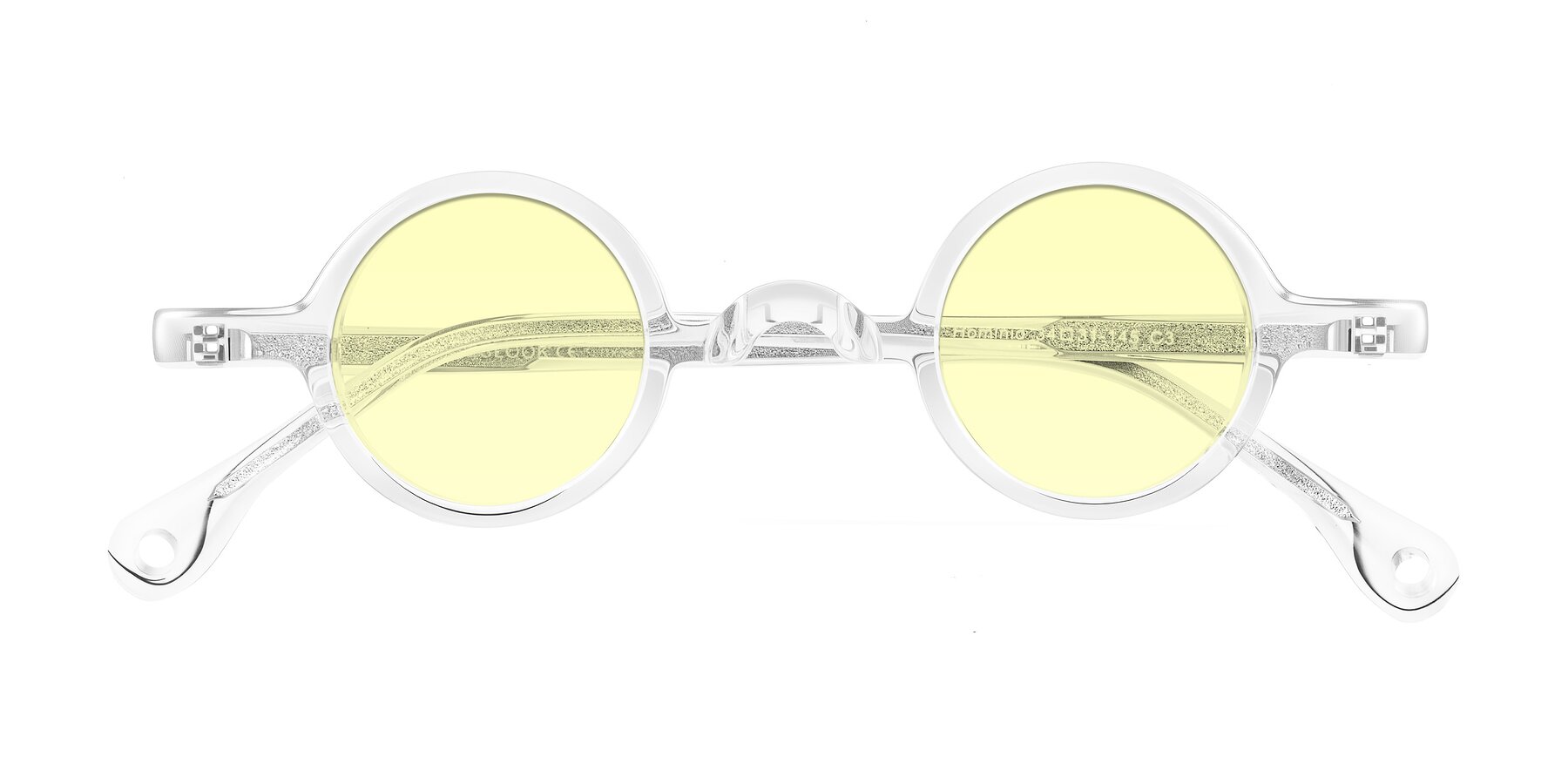 Folded Front of Hominid in Clear with Light Yellow Tinted Lenses