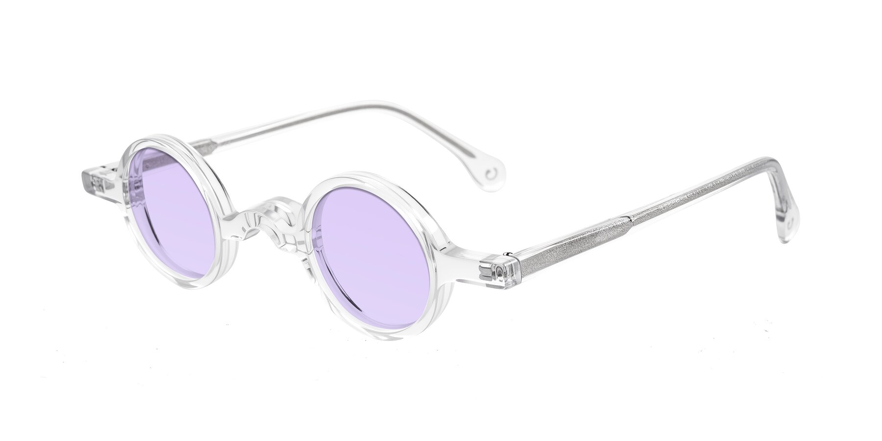 Angle of Hominid in Clear with Light Purple Tinted Lenses