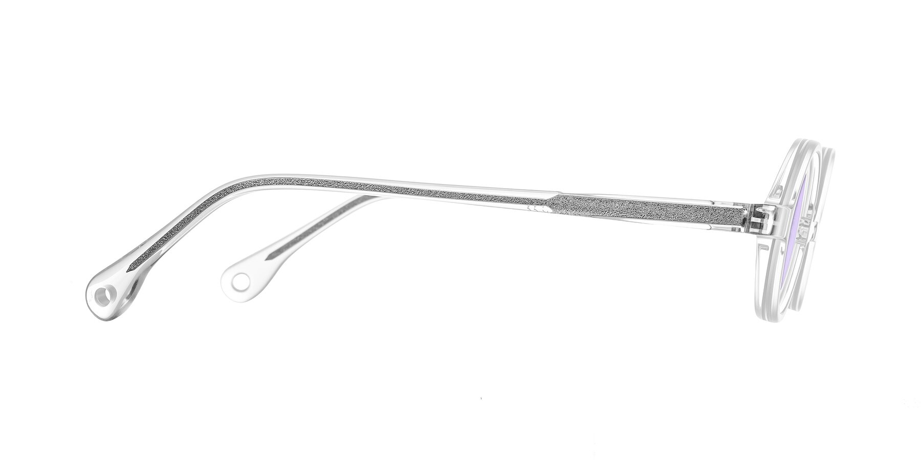 Side of Hominid in Clear with Light Purple Tinted Lenses