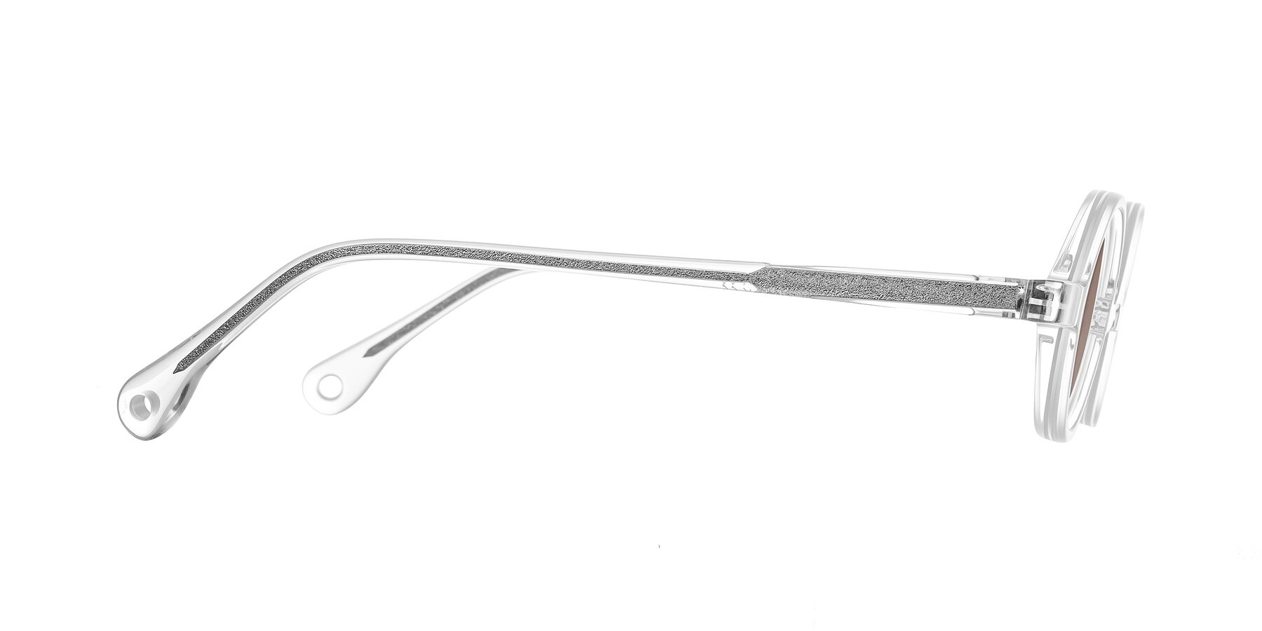 Side of Hominid in Clear with Medium Brown Tinted Lenses