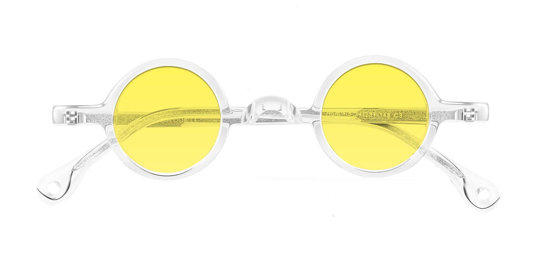 Folded Front of Hominid in Clear with Medium Yellow Tinted Lenses
