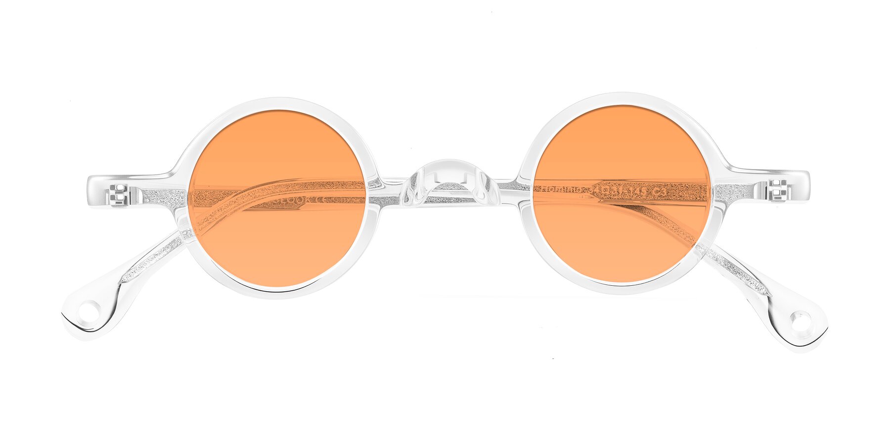 Folded Front of Hominid in Clear with Medium Orange Tinted Lenses