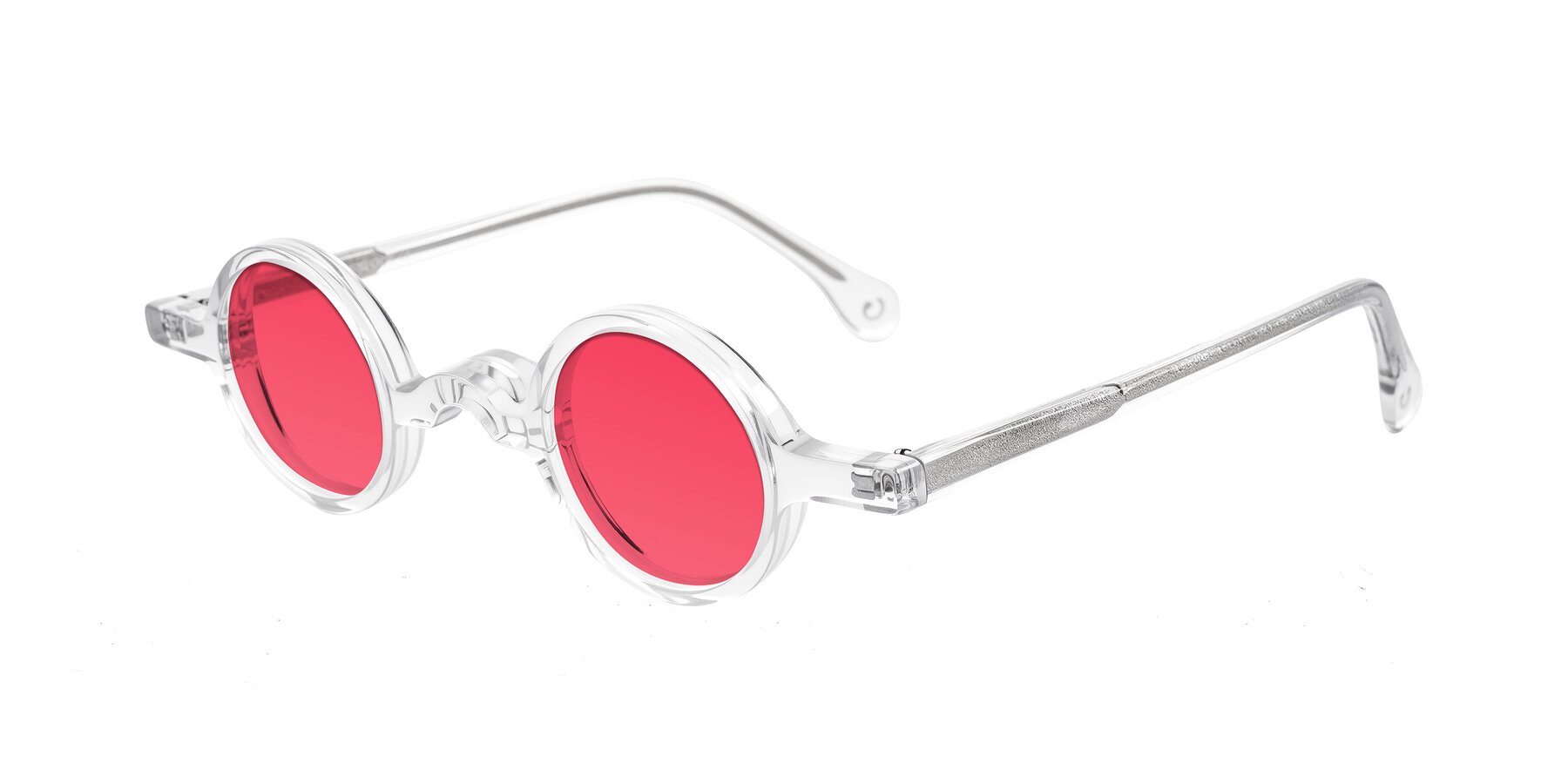 Angle of Hominid in Clear with Red Tinted Lenses