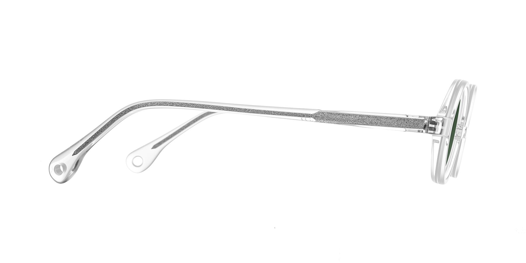 Side of Hominid in Clear with Green Tinted Lenses