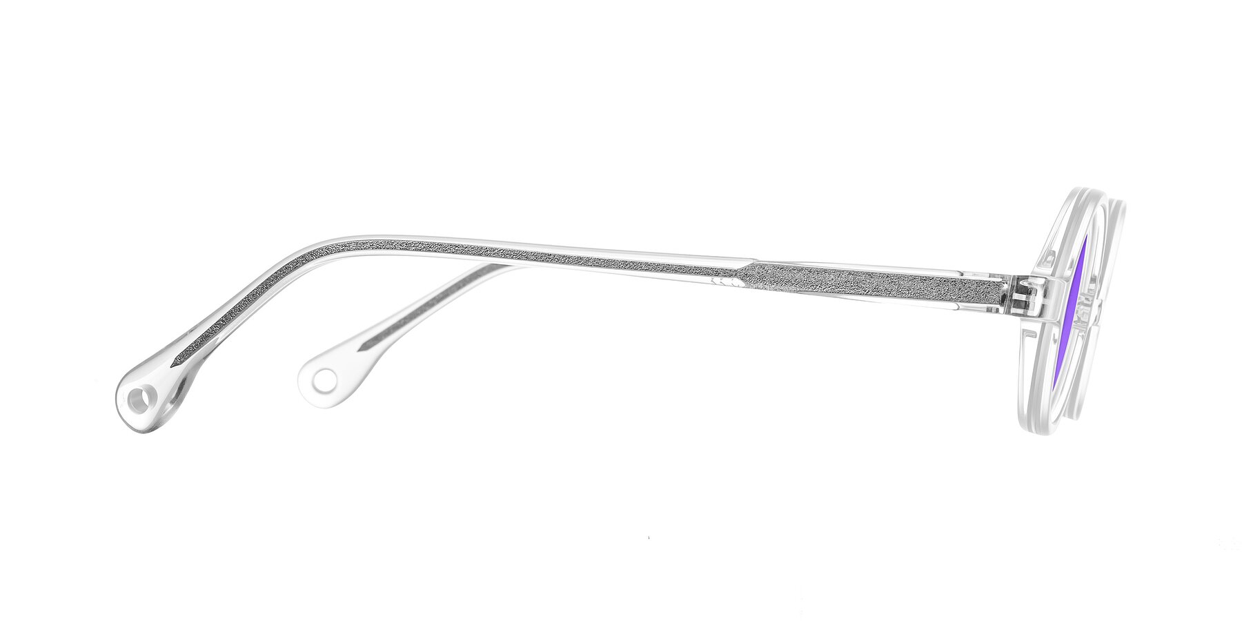 Side of Hominid in Clear with Purple Tinted Lenses