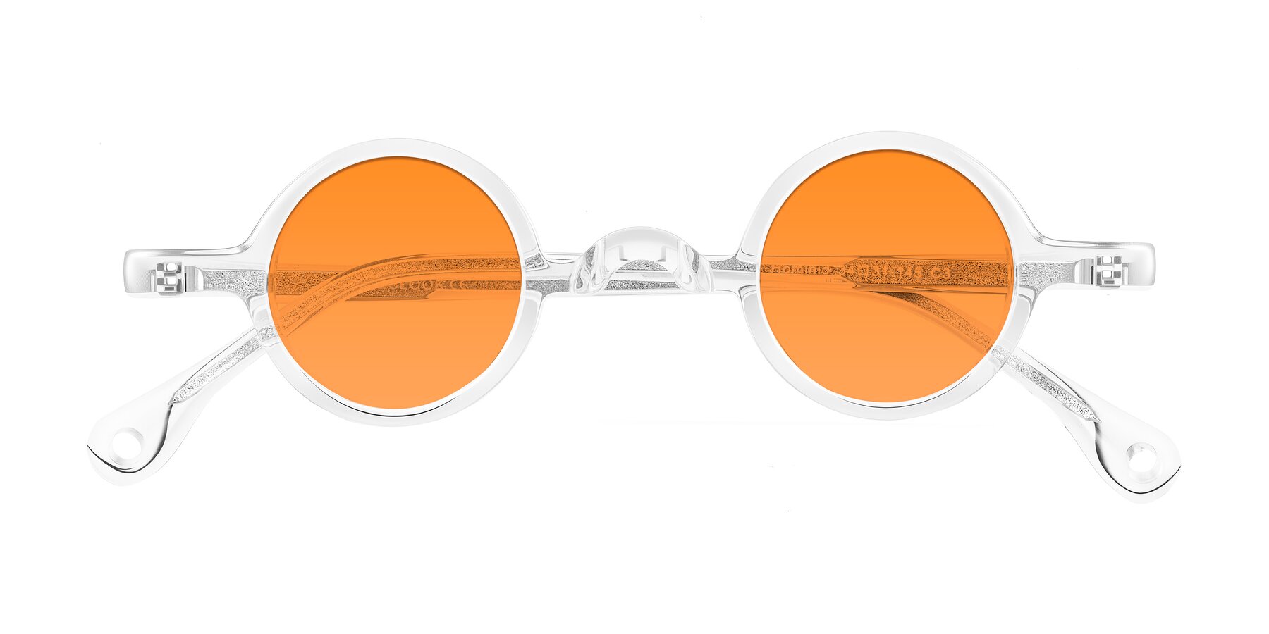 Folded Front of Hominid in Clear with Orange Tinted Lenses