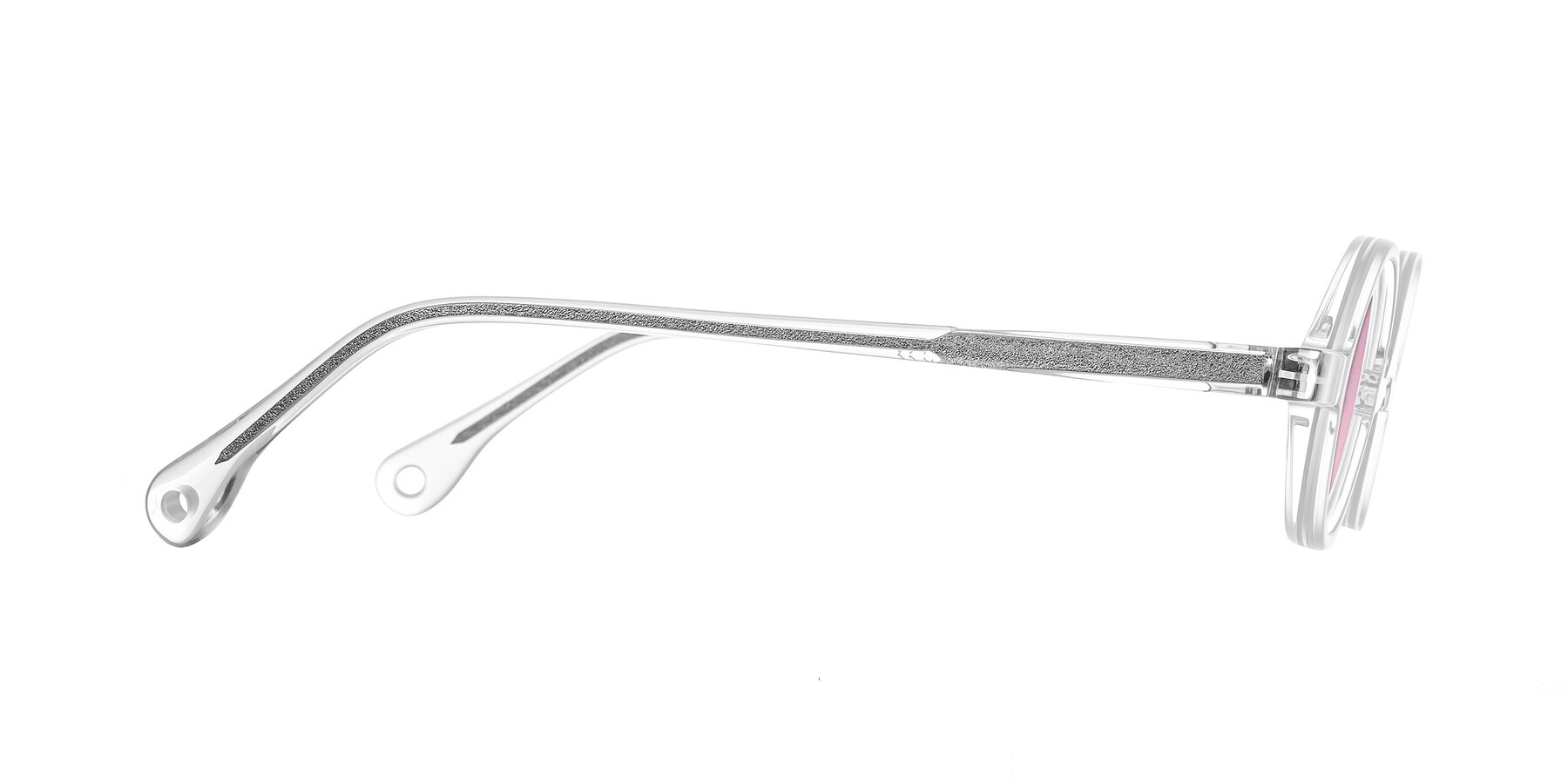 Side of Hominid in Clear with Light Wine Tinted Lenses