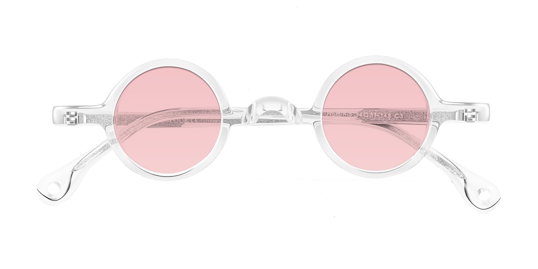 Folded Front of Hominid in Clear with Light Garnet Tinted Lenses