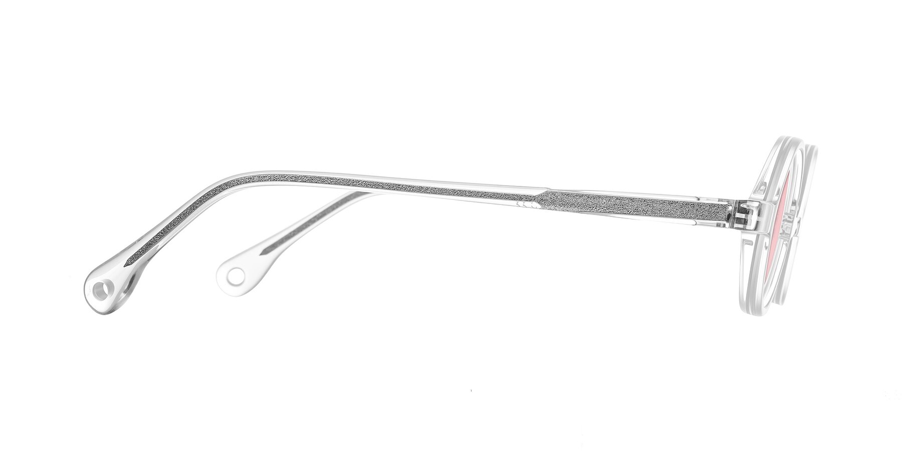 Side of Hominid in Clear with Light Garnet Tinted Lenses