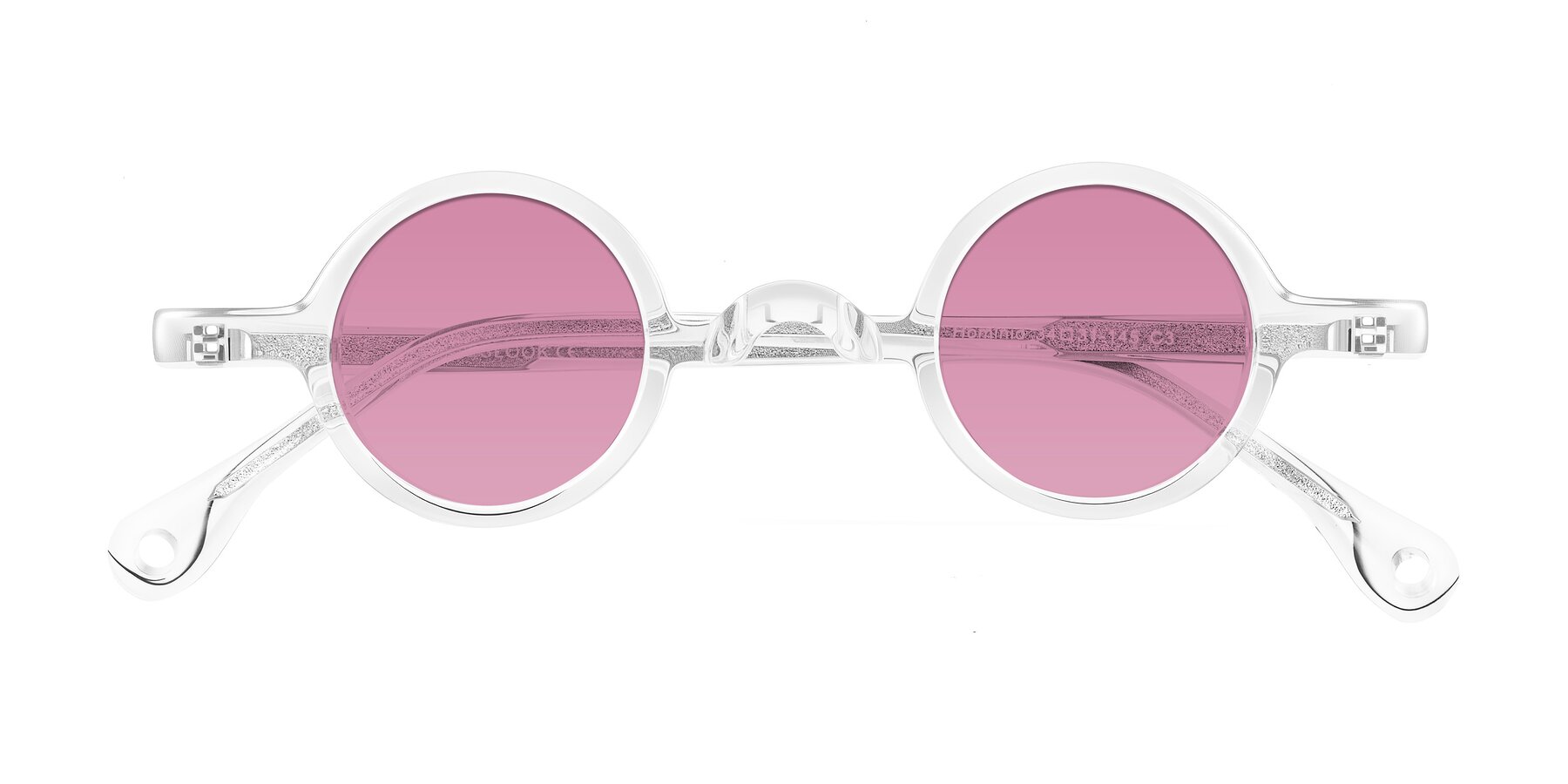 Folded Front of Hominid in Clear with Medium Wine Tinted Lenses