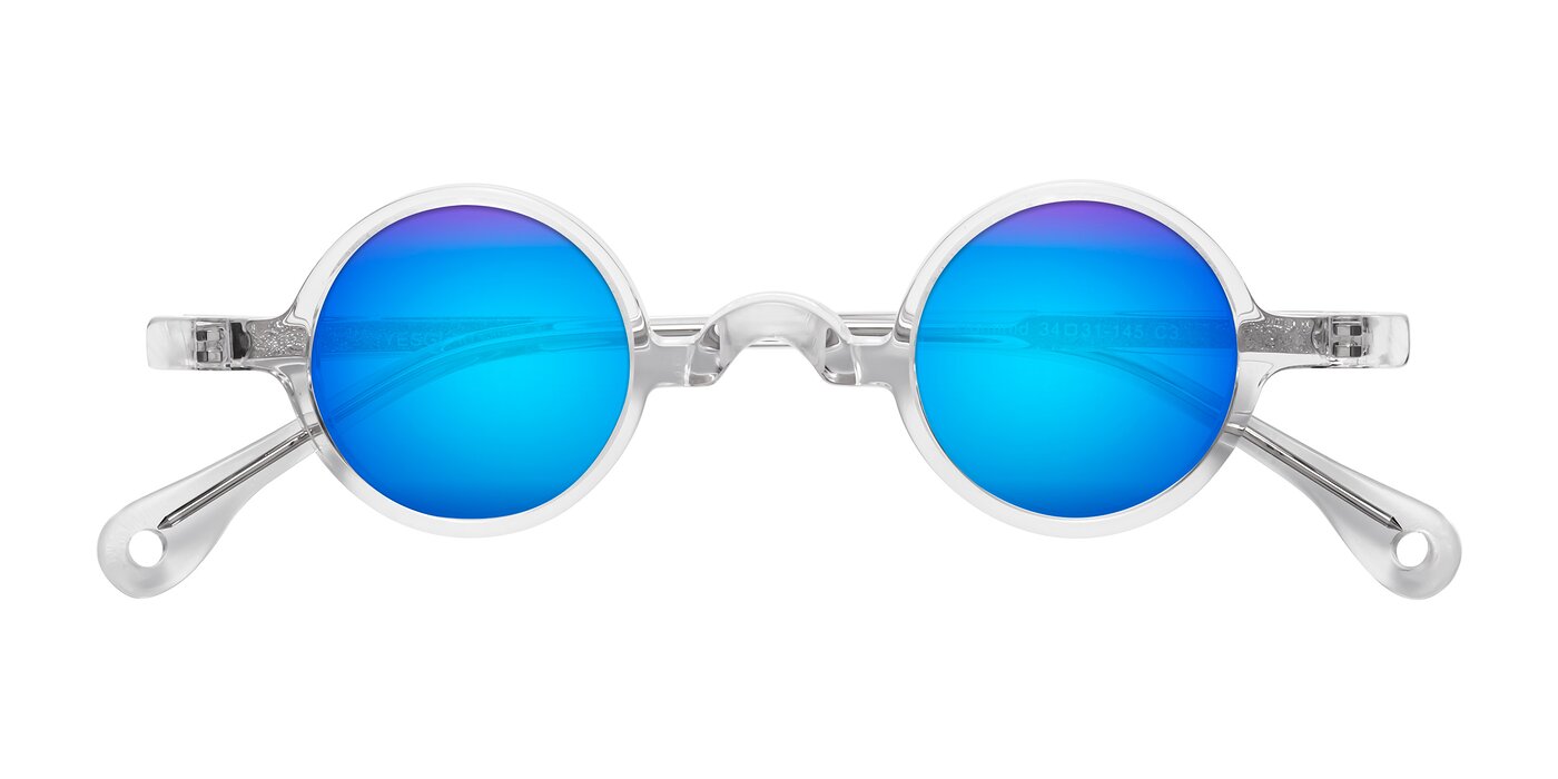 Hominid - Clear Flash Mirrored Sunglasses