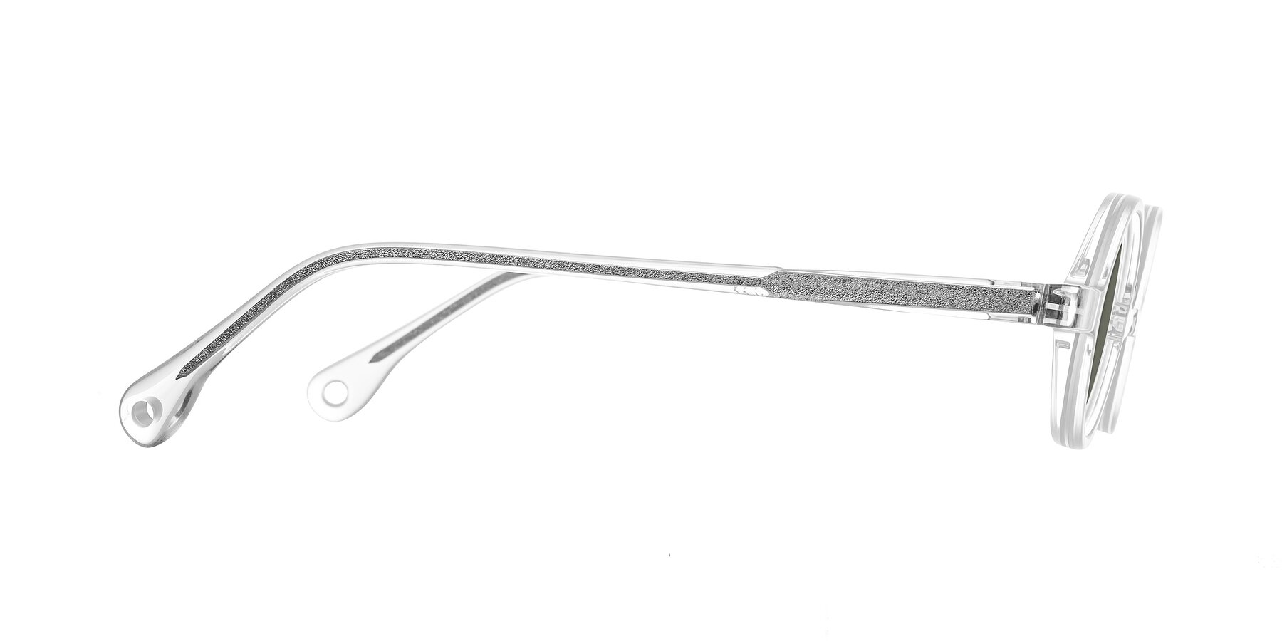 Side of Hominid in Clear with Gray Polarized Lenses