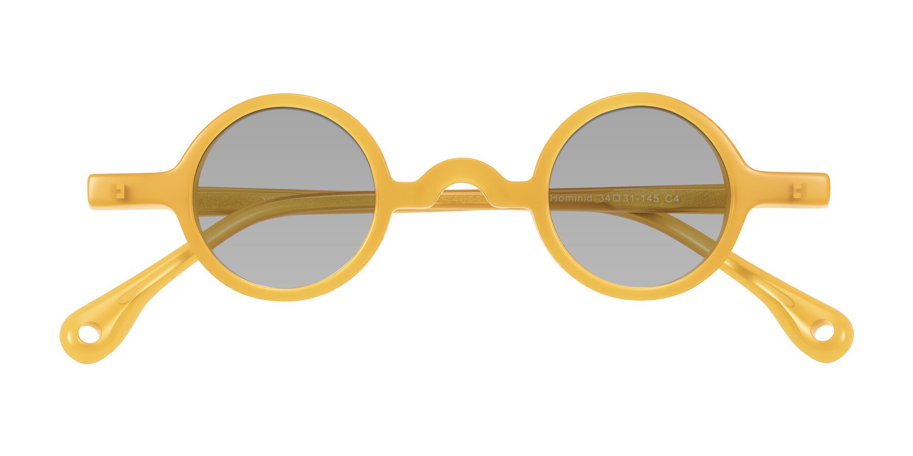 Folded Front of Hominid in Honey with Light Gray Tinted Lenses