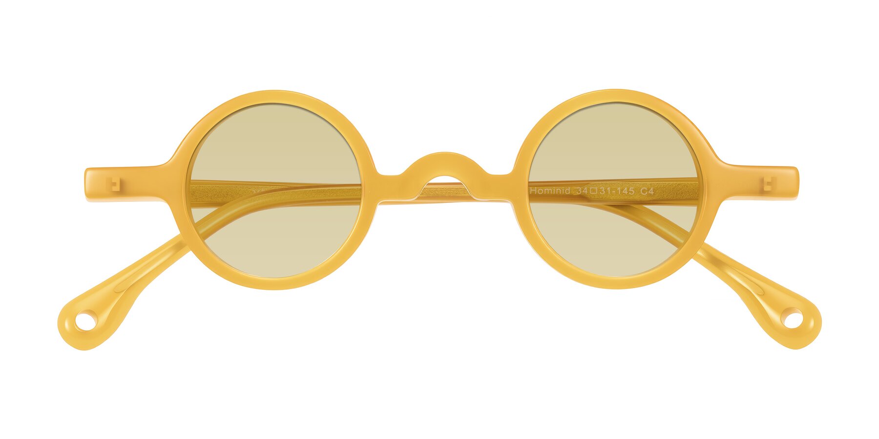 Folded Front of Hominid in Honey with Light Champagne Tinted Lenses