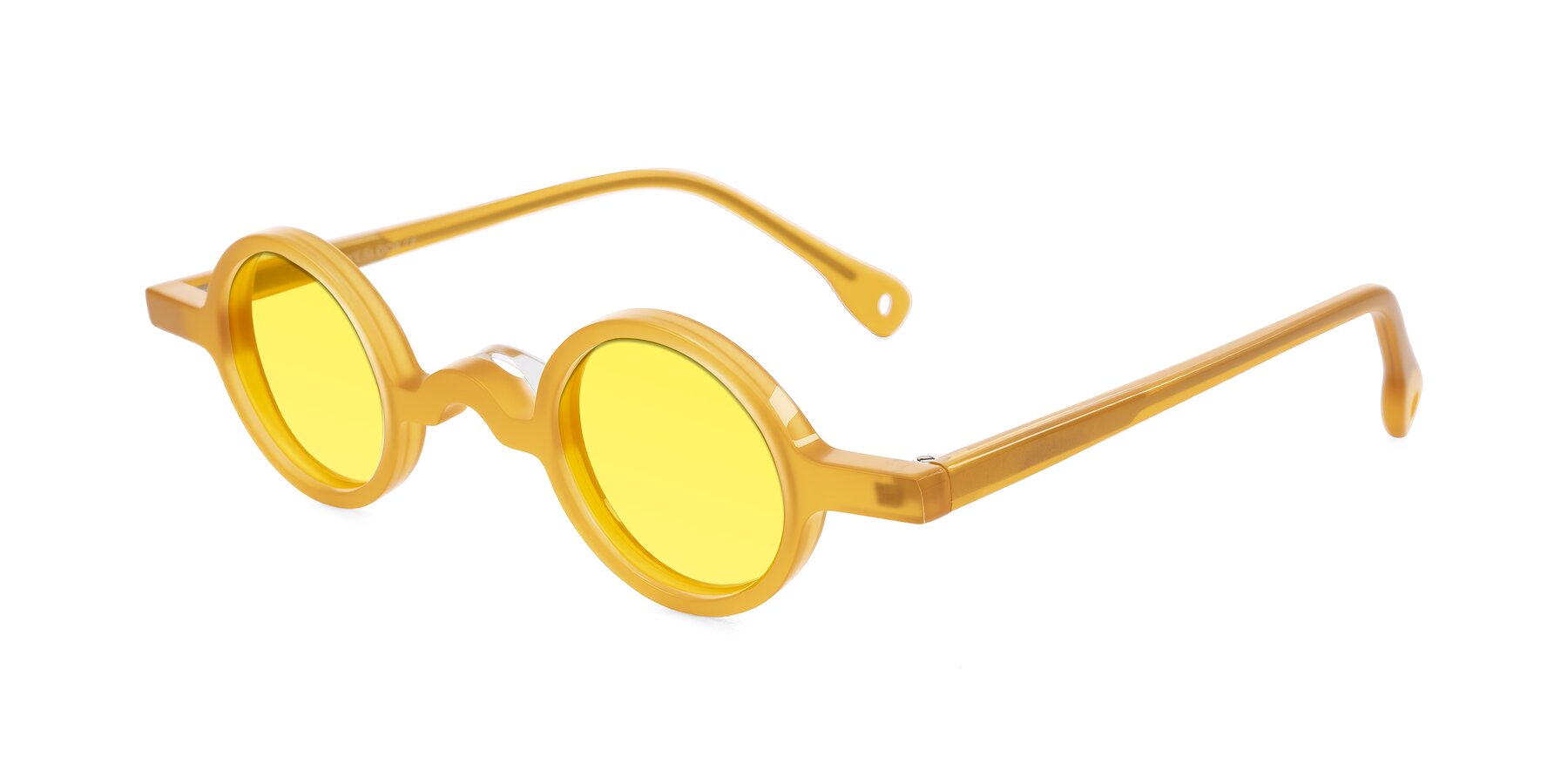 Angle of Hominid in Honey with Medium Yellow Tinted Lenses