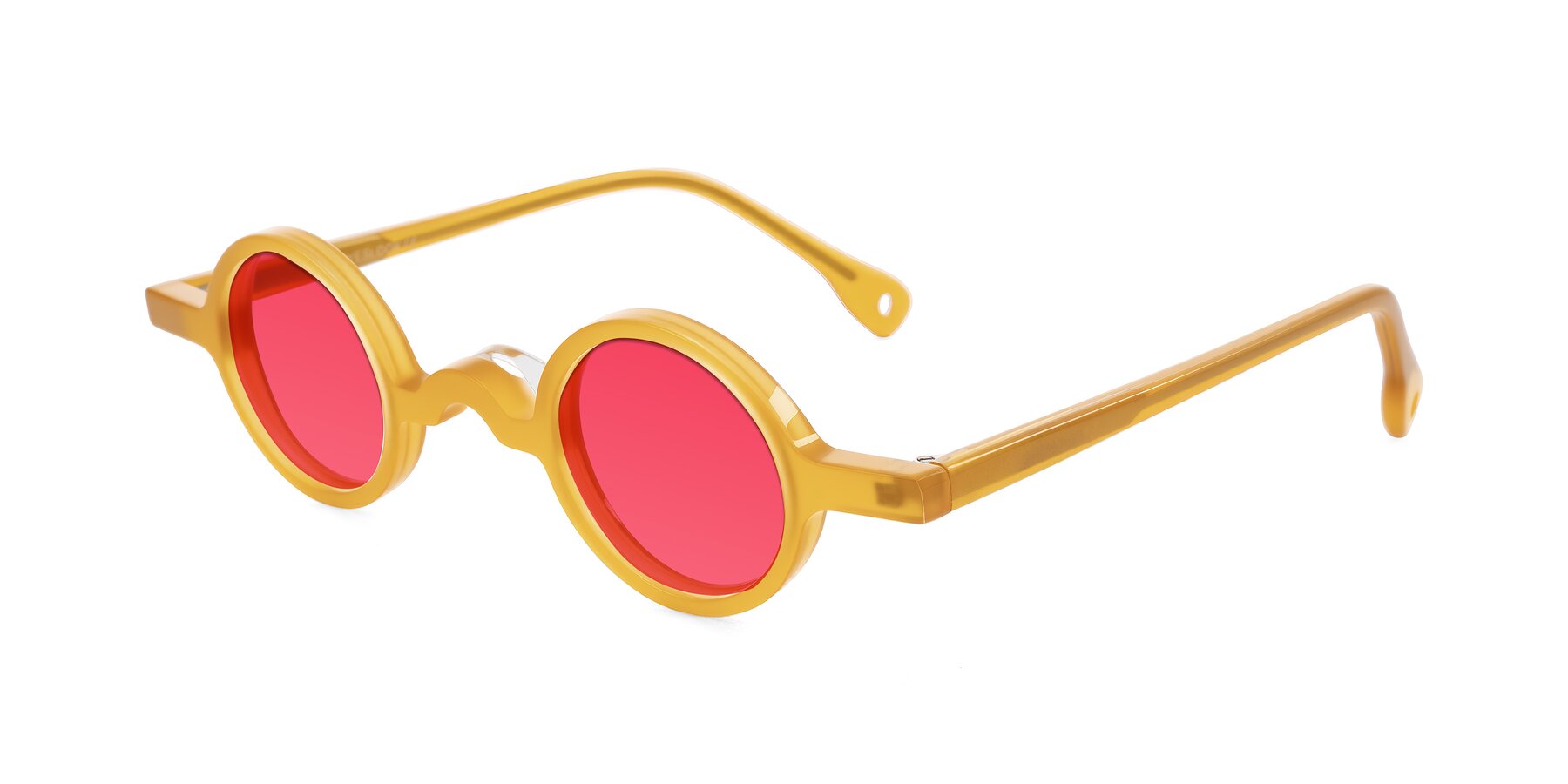 Angle of Hominid in Honey with Red Tinted Lenses