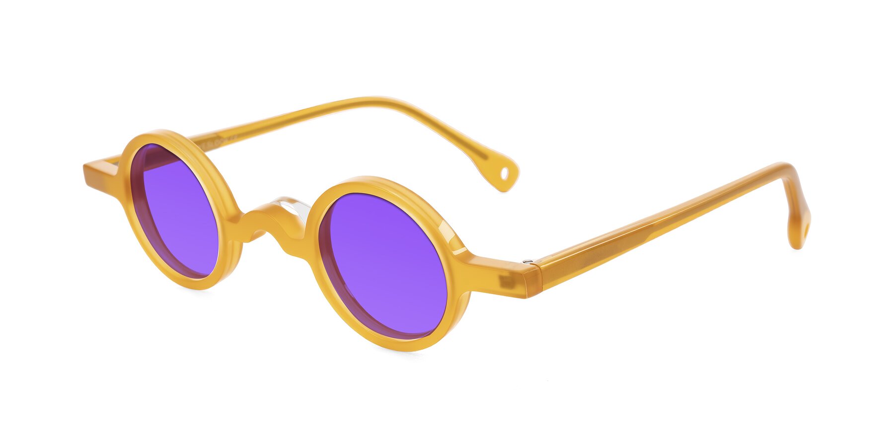 Angle of Hominid in Honey with Purple Tinted Lenses