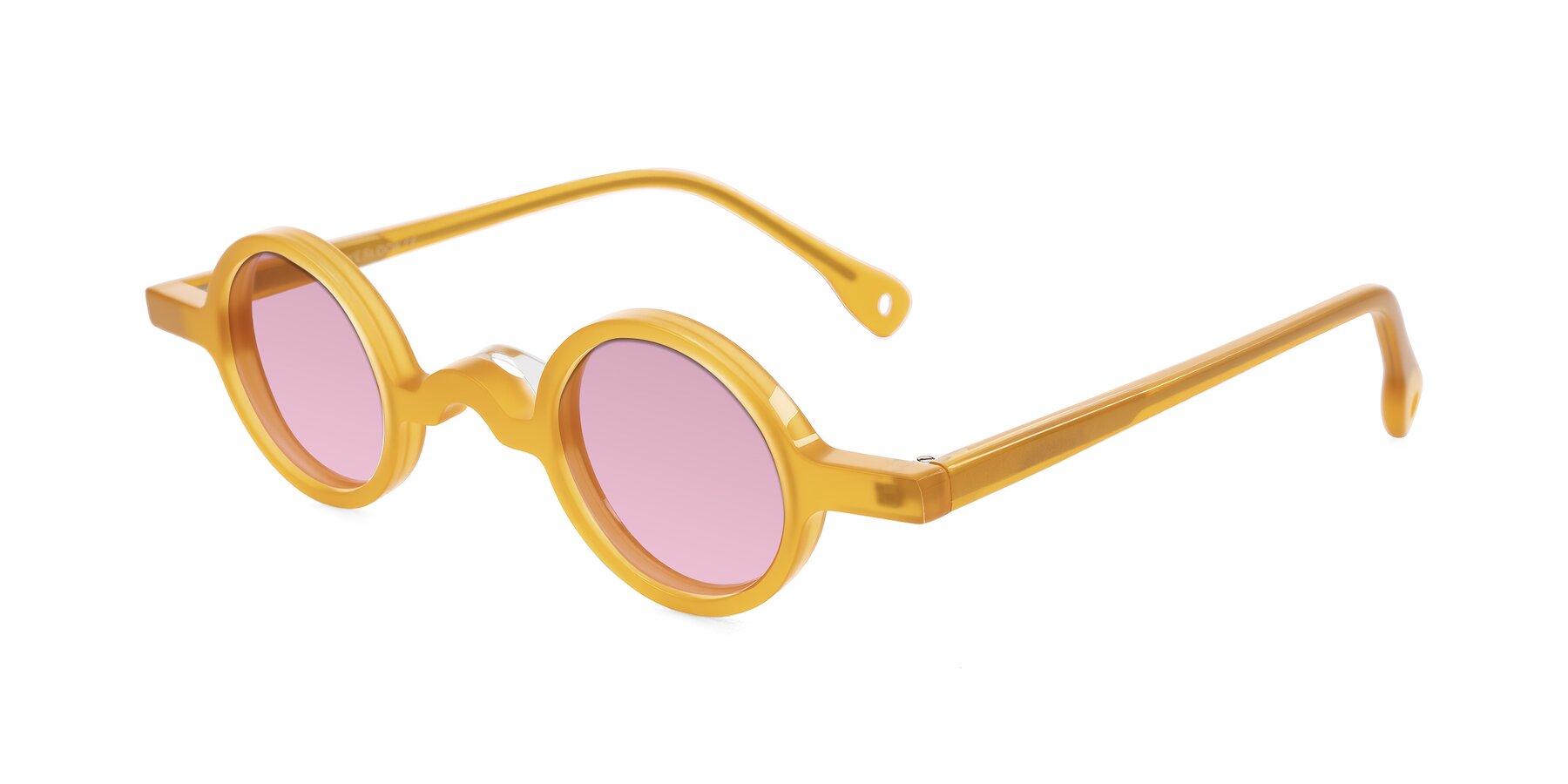 Angle of Hominid in Honey with Light Wine Tinted Lenses