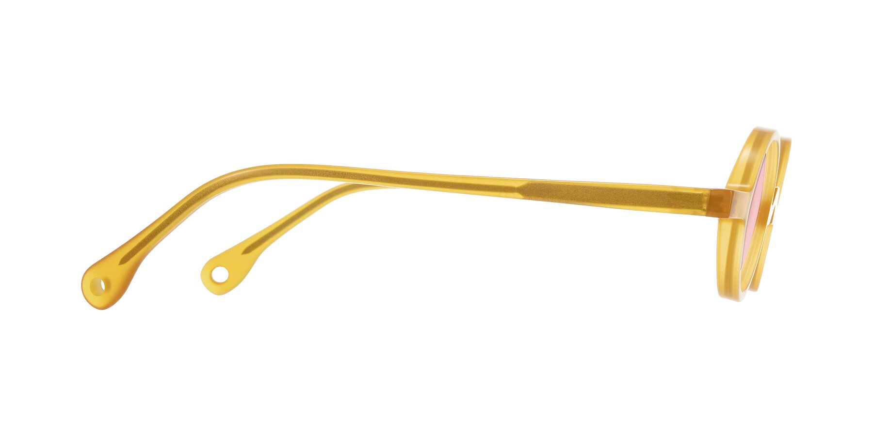 Side of Hominid in Honey with Light Garnet Tinted Lenses