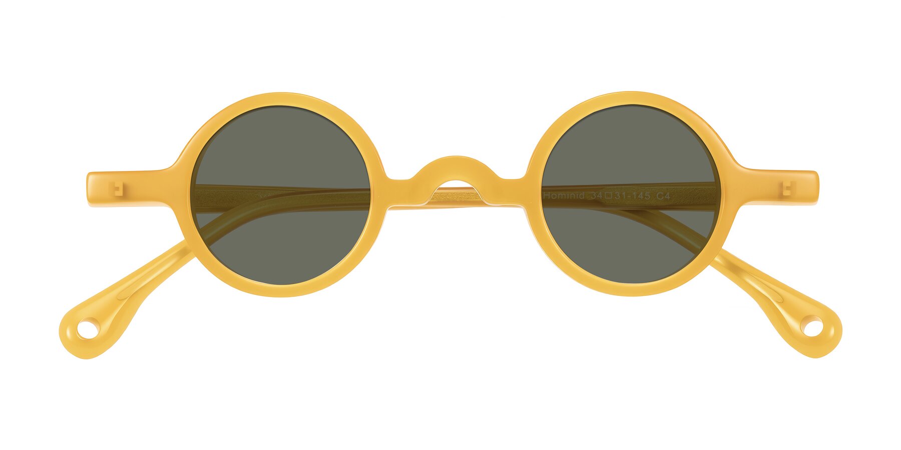 Folded Front of Hominid in Honey with Gray Polarized Lenses