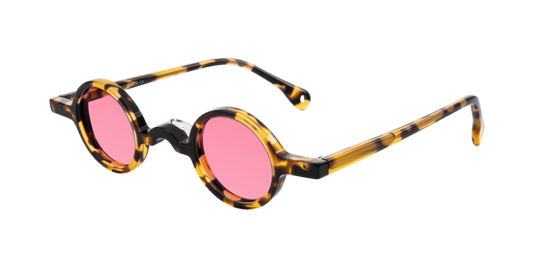 Angle of Hominid in Tortoise with Pink Tinted Lenses
