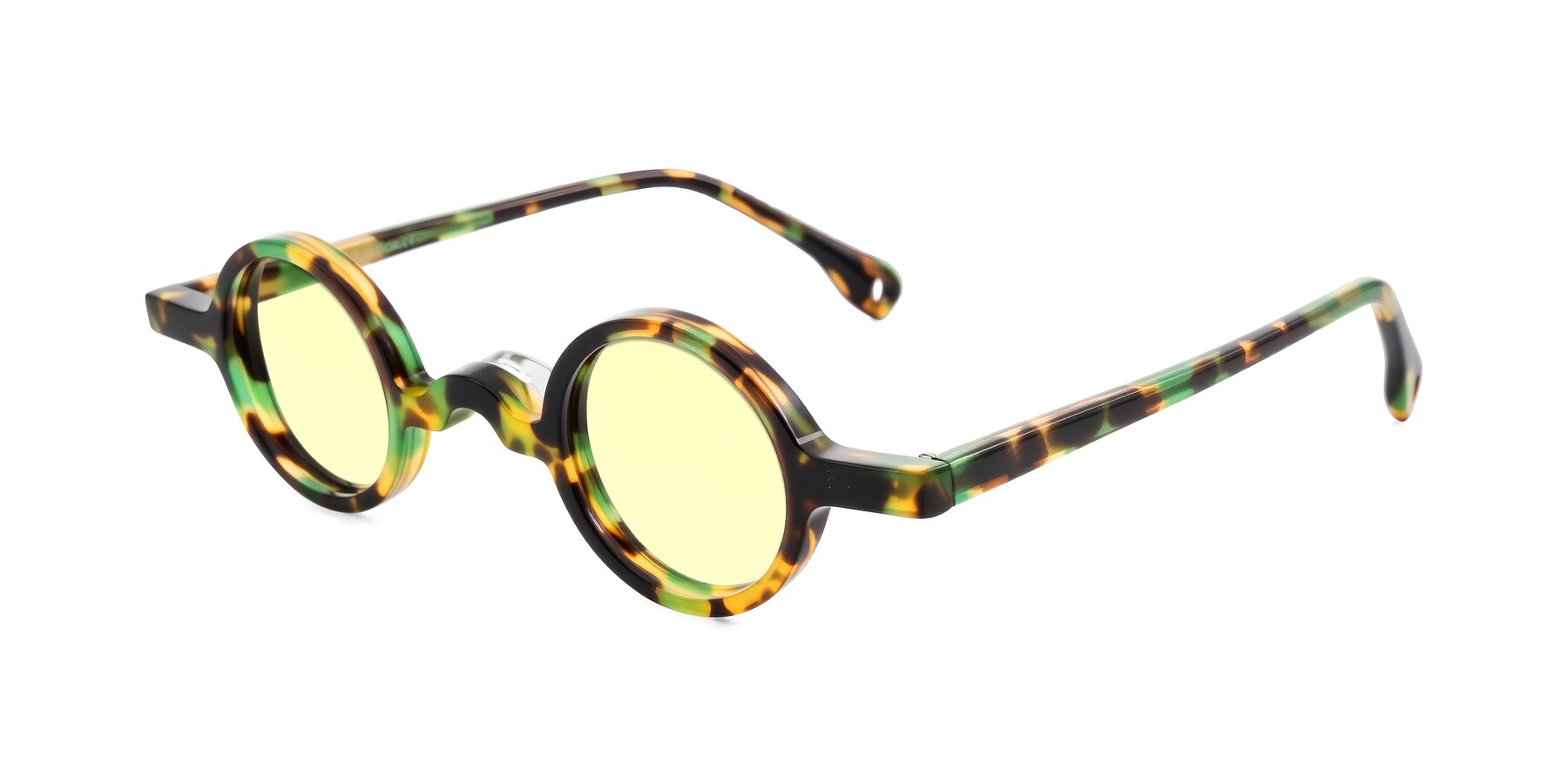 Angle of Hominid in Green Tortoise with Light Yellow Tinted Lenses