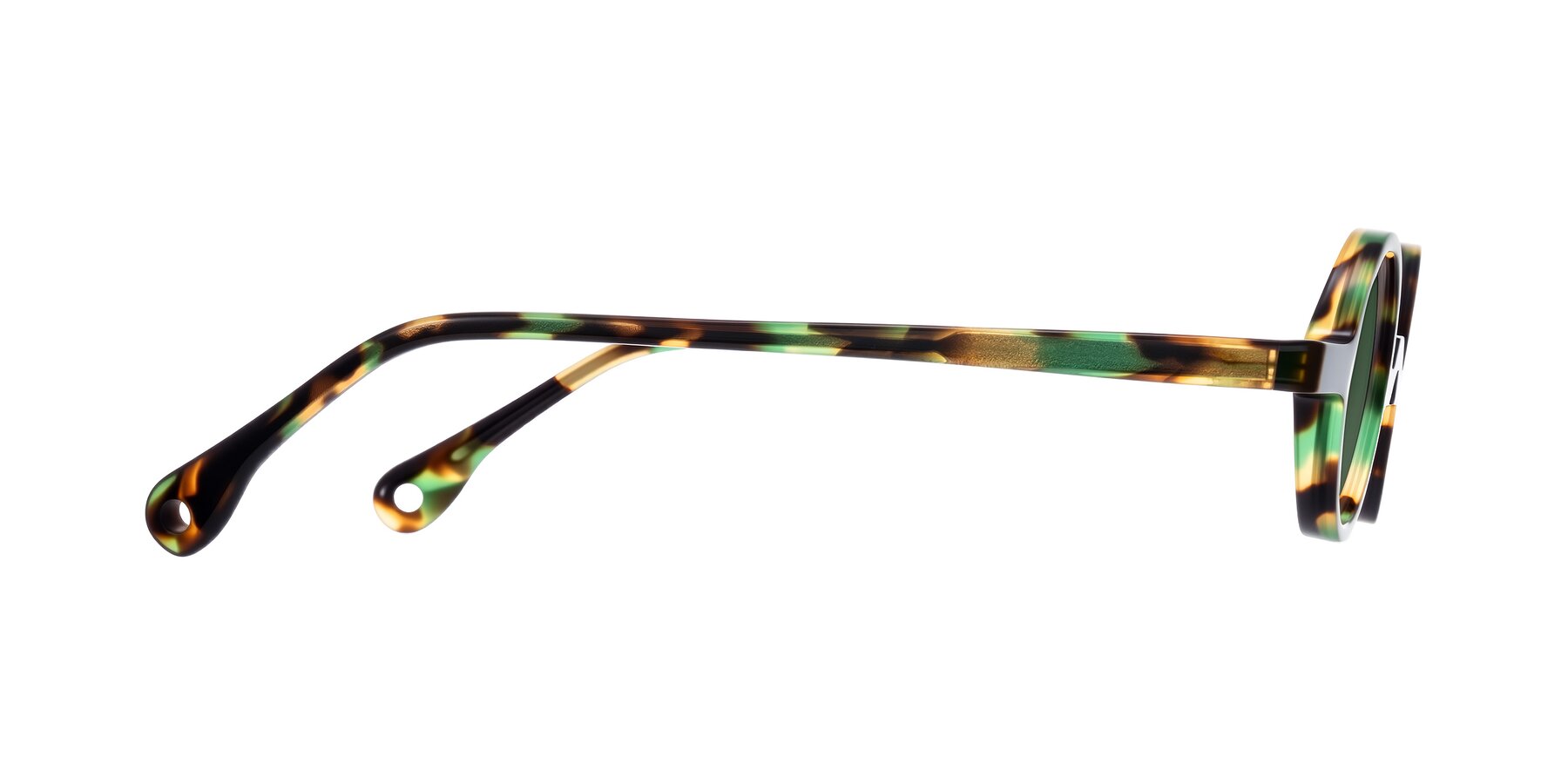 Side of Hominid in Green Tortoise with Green Tinted Lenses
