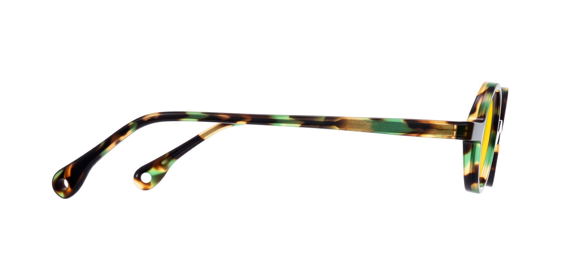 Side of Hominid in Green Tortoise with Yellow Tinted Lenses