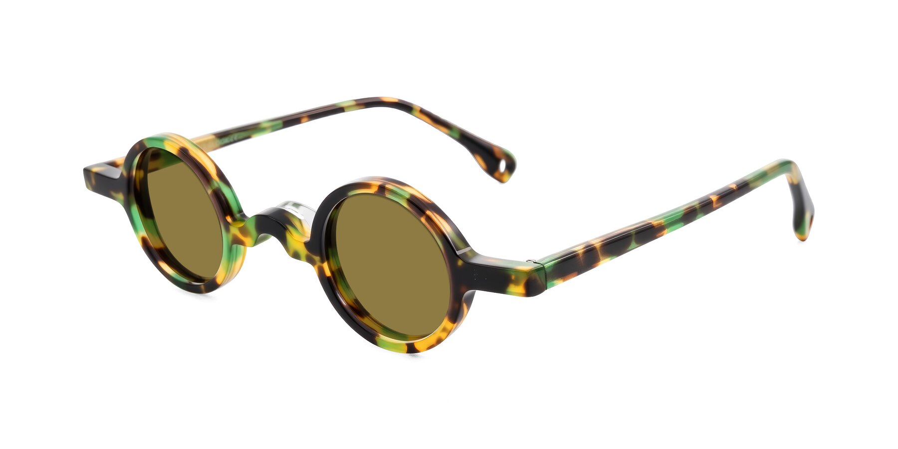Angle of Hominid in Green Tortoise with Brown Polarized Lenses