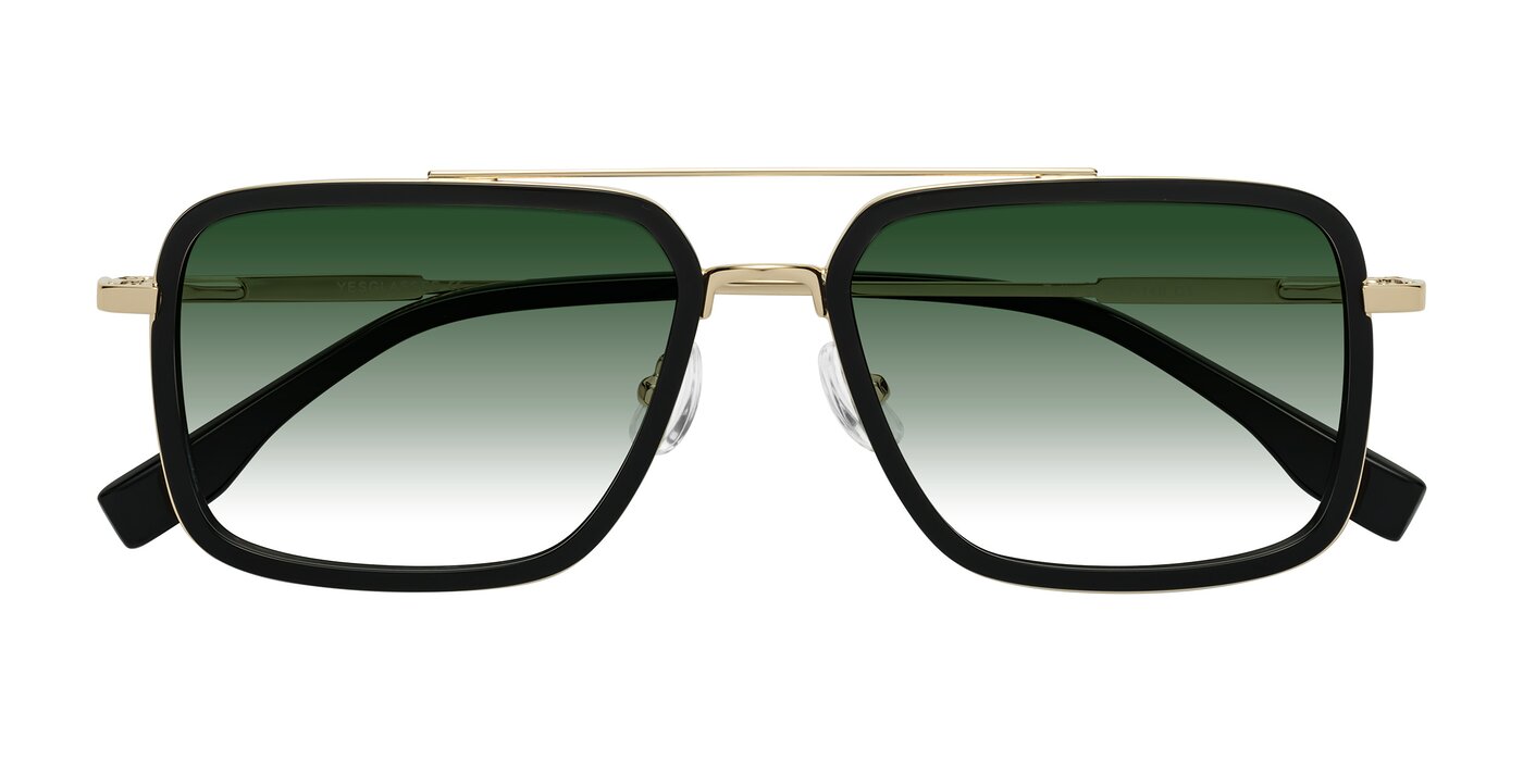 Tulip - Black/Gold Gradient Sunglasses