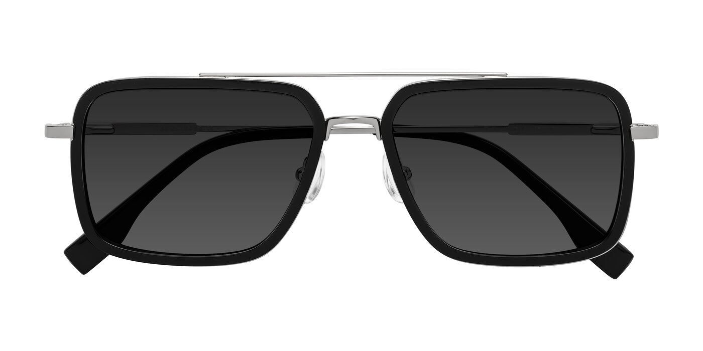 Tulip - Black / Silver Tinted Sunglasses